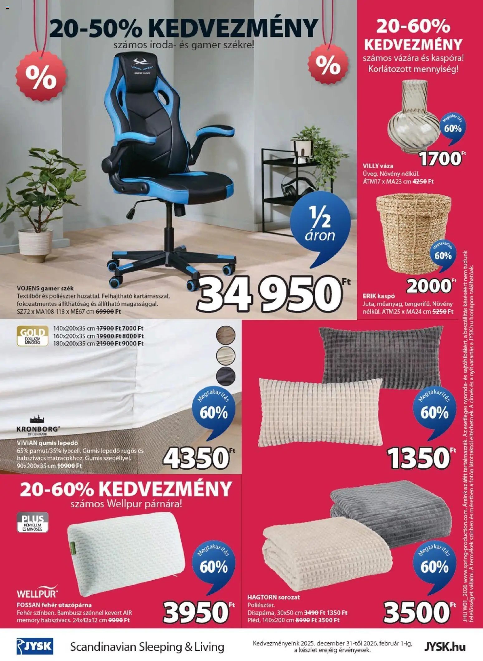 JYSK újság 2025.12.31. Akciós újság JYSK (2025-12-31 - 2026-01-06)