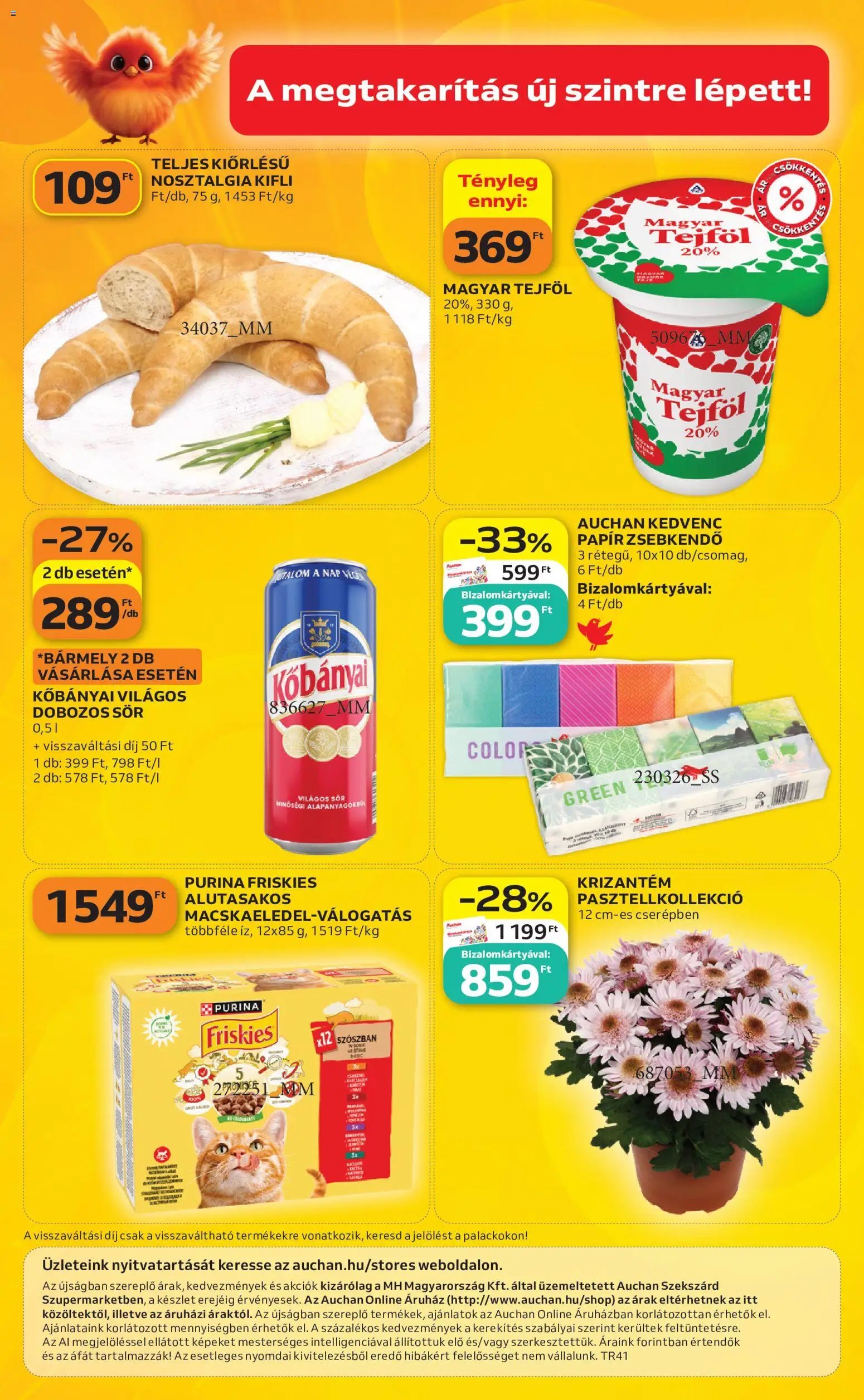 Auchan újság 2026.10.08. Auchan Szupermarket akciós újság Szekszárd