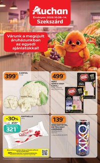 Auchan újság 2026.10.08. Auchan Szupermarket akciós újság Szekszárd