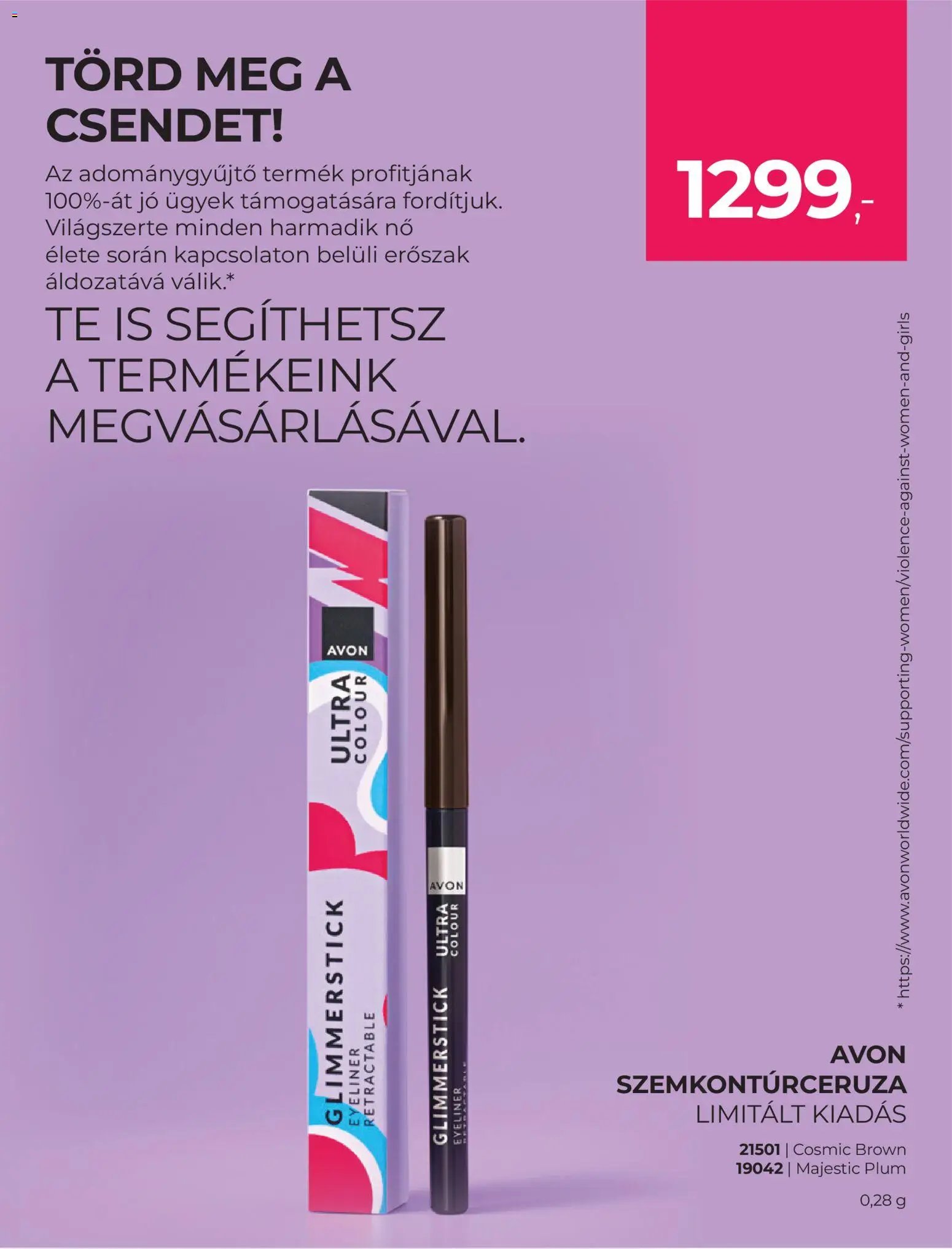 Avon újság 2026.01.01. Katalógus AVON - Adománygyűjtő katalógus (2026-01-01 - 2026-01-31)
