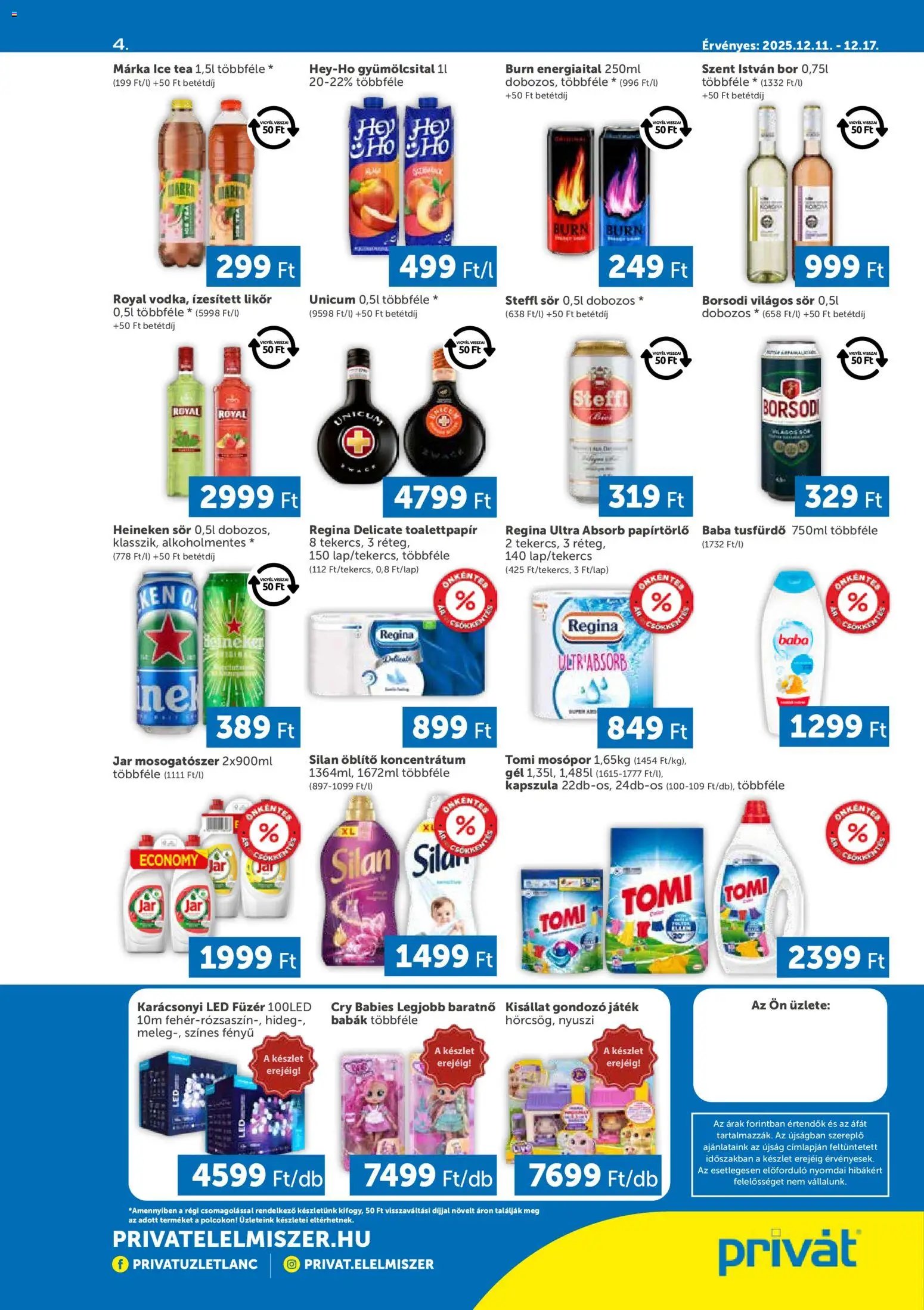 PRIVÁT újság 2025.12.11. Déli vármegyék (2025-12-11 - 2025-12-17)