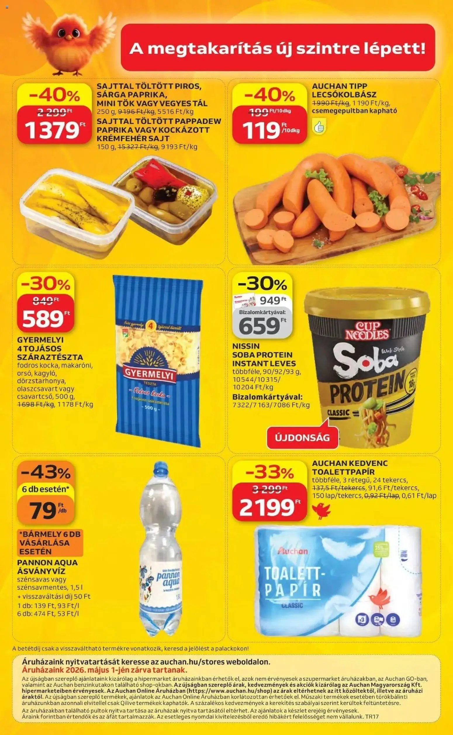 Auchan újság 2026.04.23. Auchan akciós újság Szolnok (2026-04-23 - 2026-04-29)