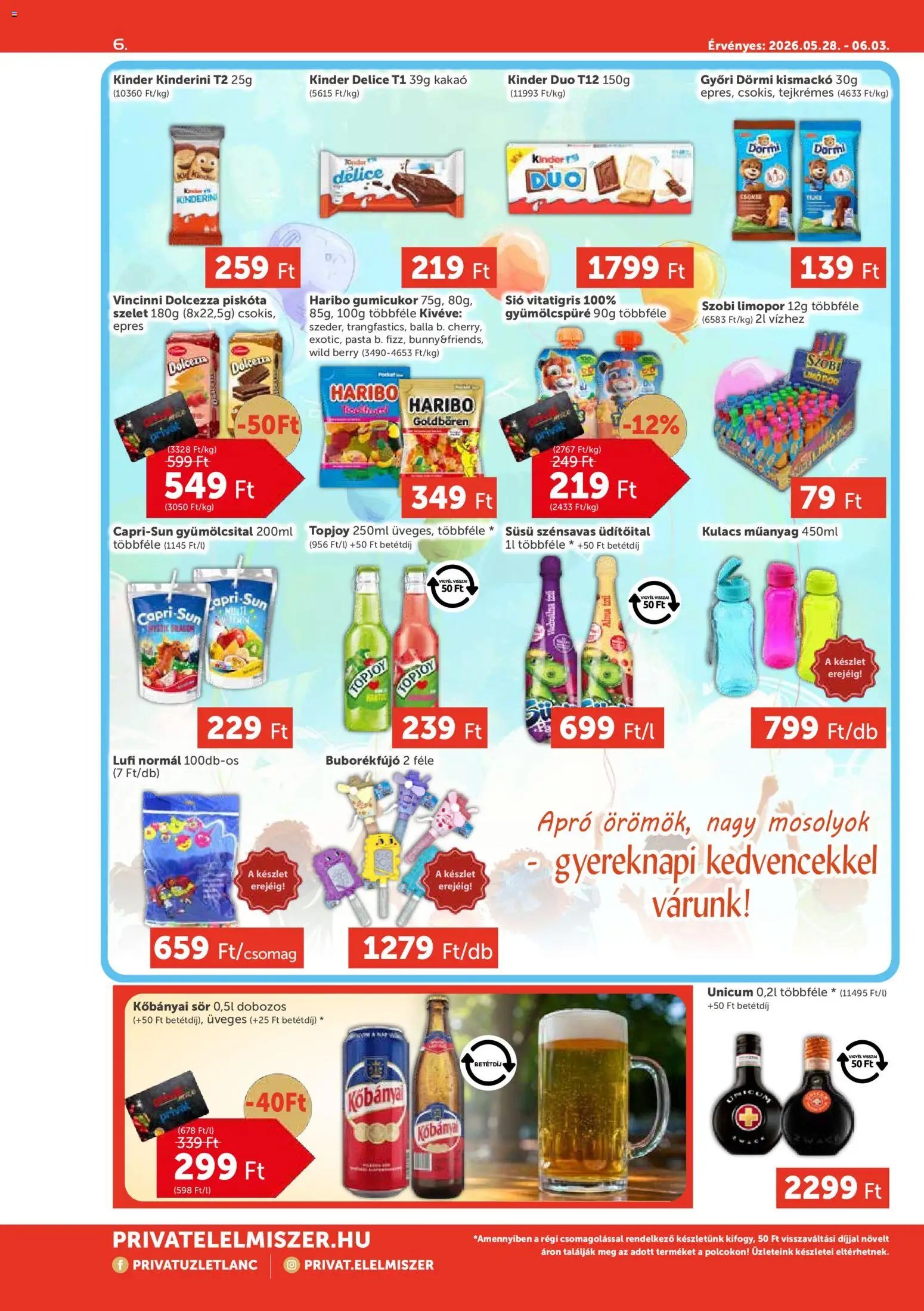 PRIVÁT újság 2026.05.28. PRIVÁT Aktuális szórólap MAX (2026-05-28 - 2026-06-03)