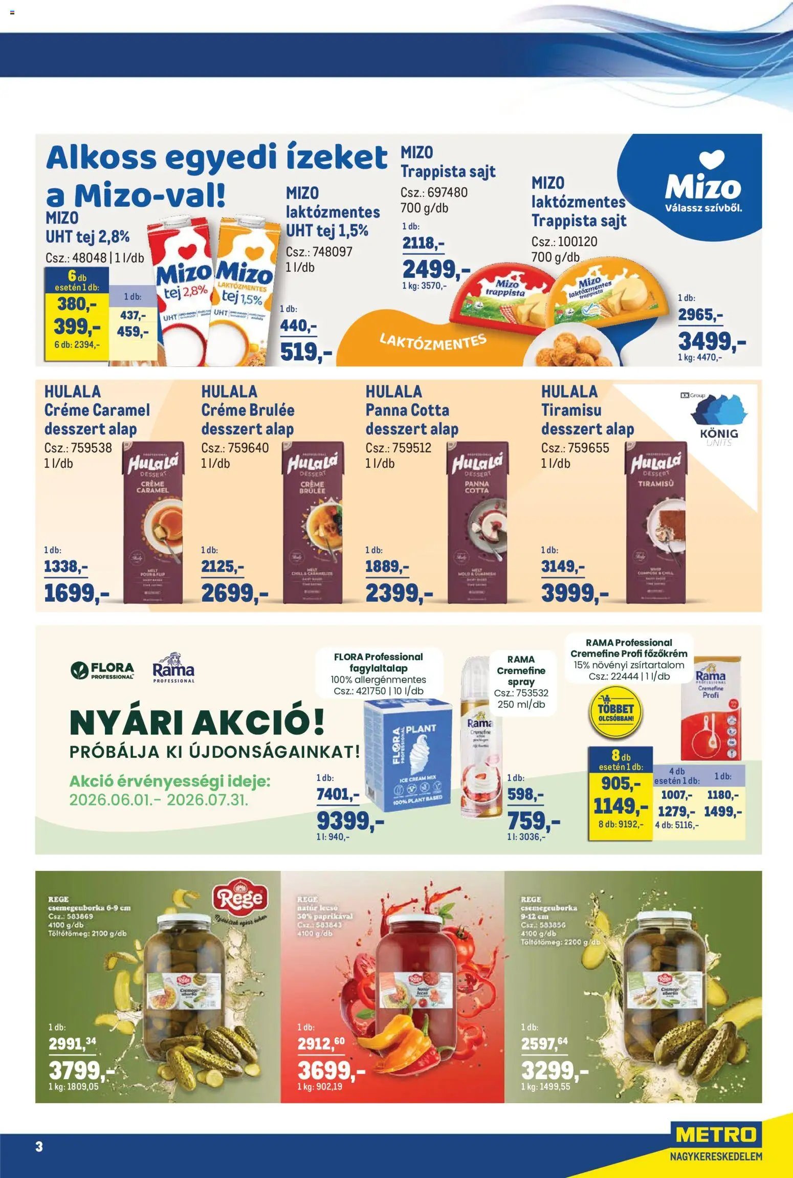 Metro újság 2026.06.01. Metro Gasztro Ajánlataink 2026/06-07