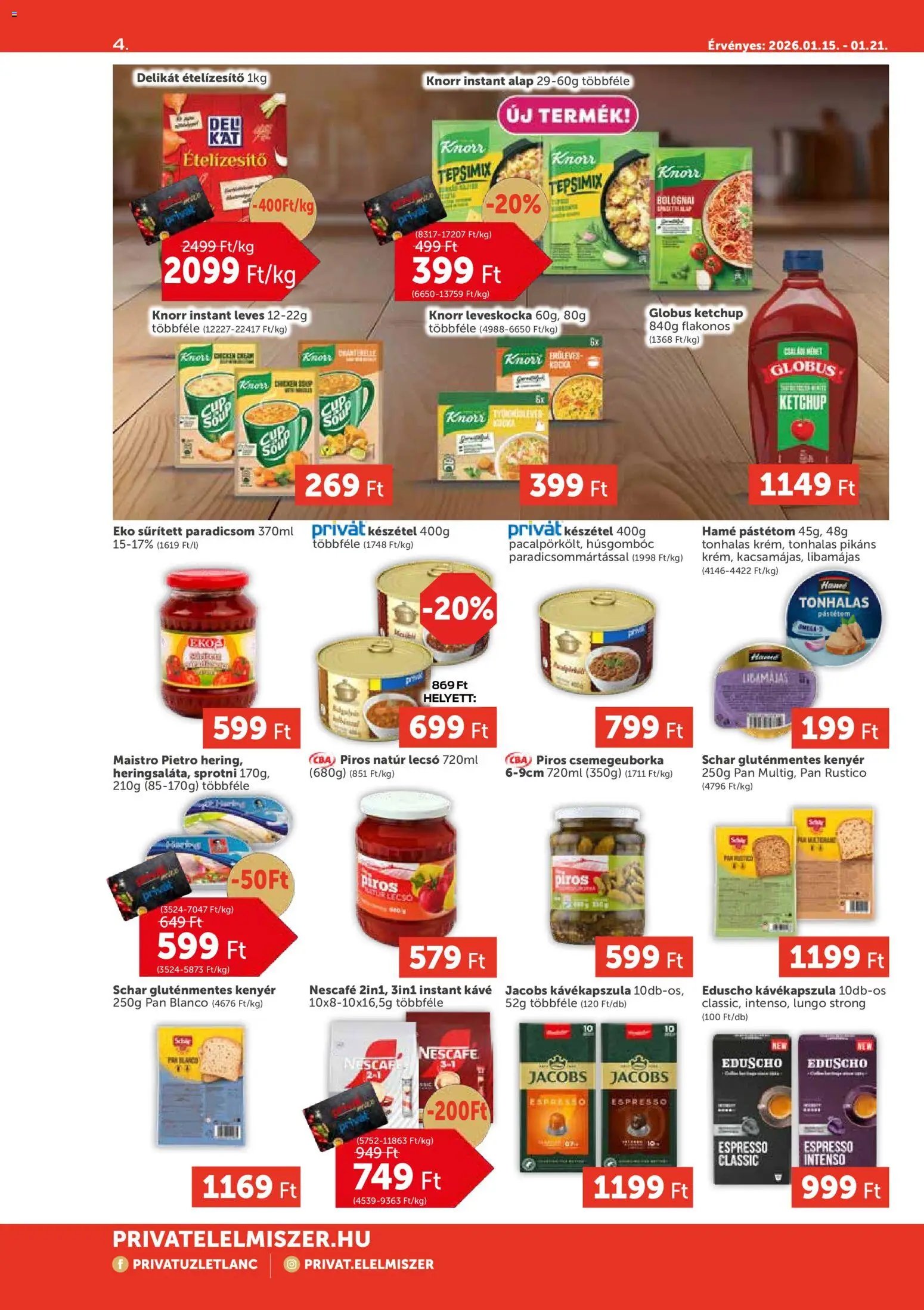 PRIVÁT újság 2026.01.15. Aktuális szórólap MAX (2026-01-15 - 2026-01-21)