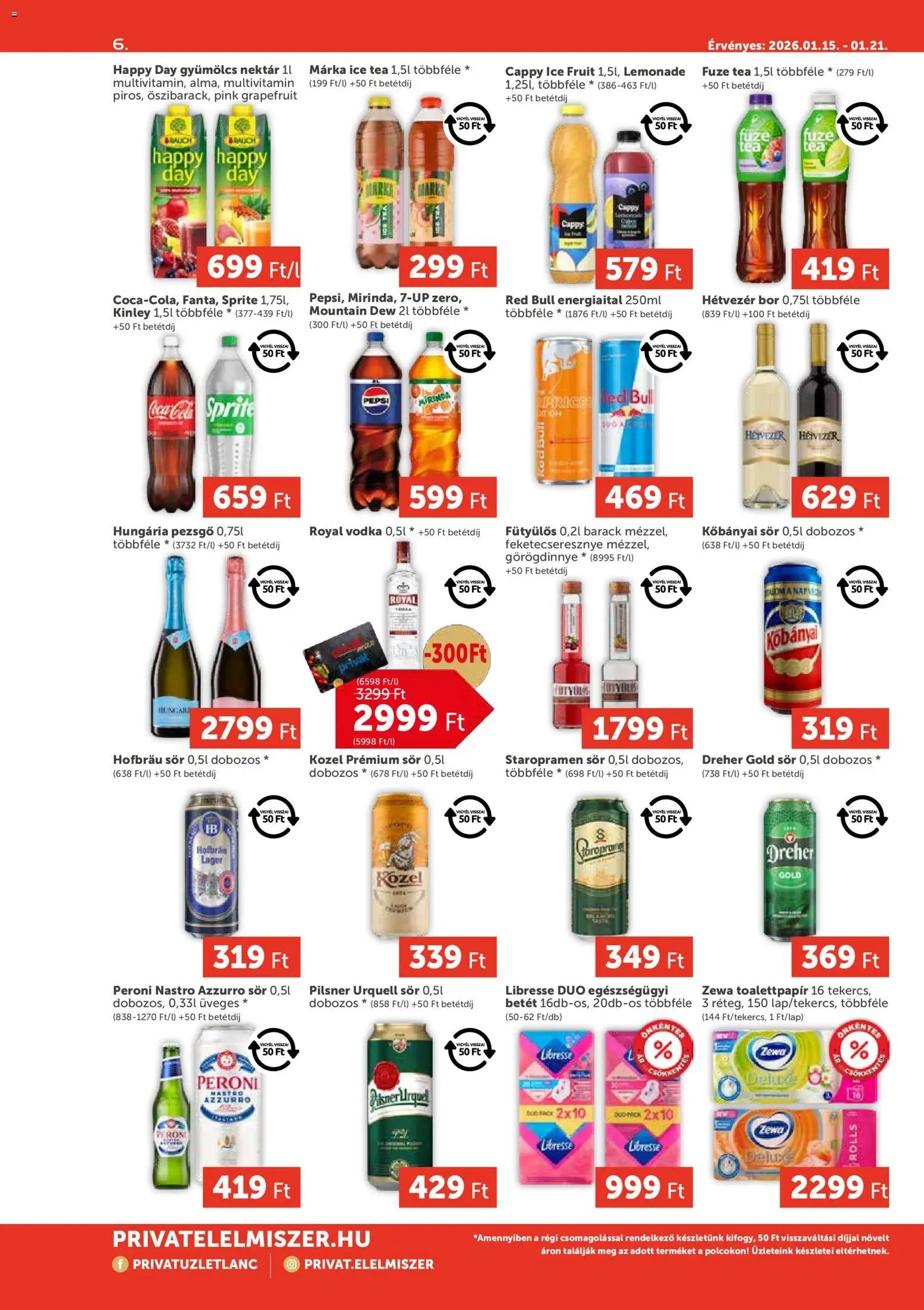 PRIVÁT újság 2026.01.15. Aktuális szórólap MAX (2026-01-15 - 2026-01-21)
