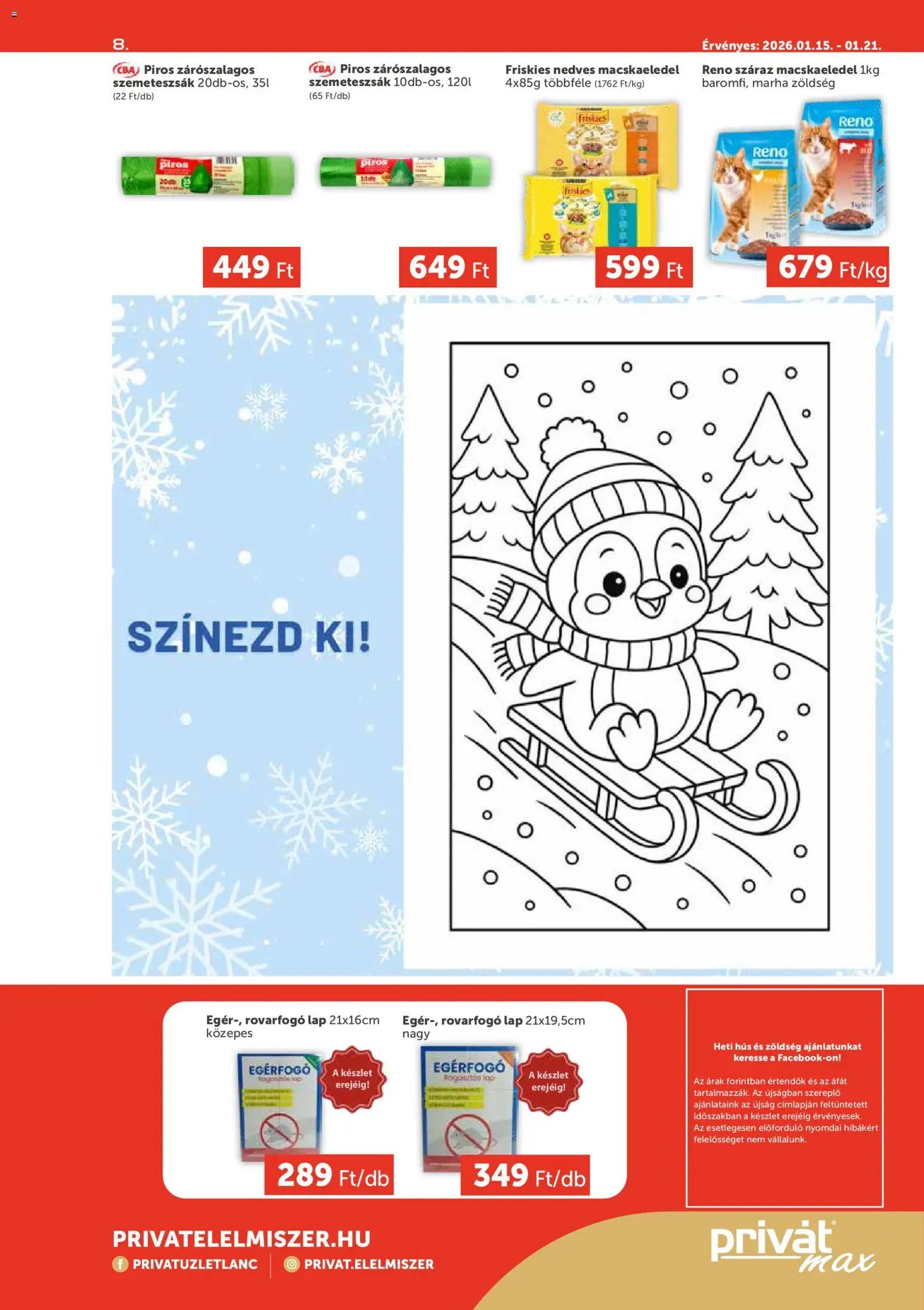 PRIVÁT újság 2026.01.15. Aktuális szórólap MAX (2026-01-15 - 2026-01-21)
