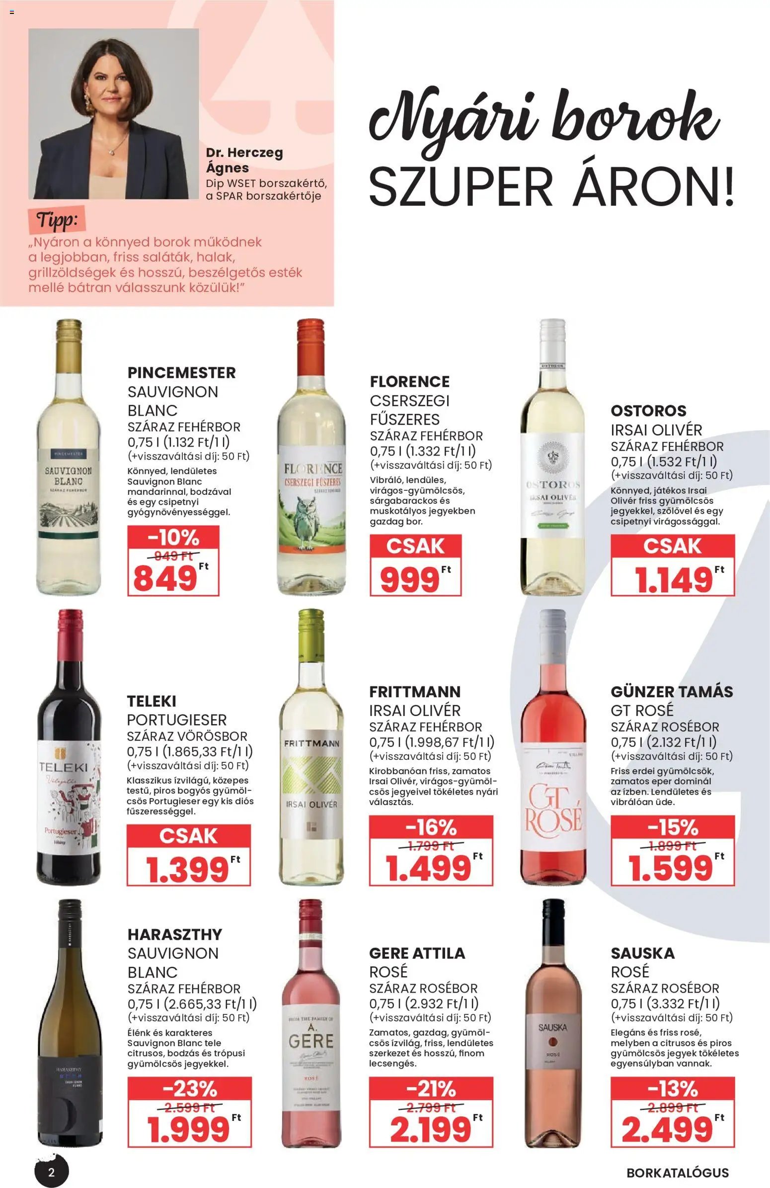 Spar újság 2026.07.01. Spar BOR nyár