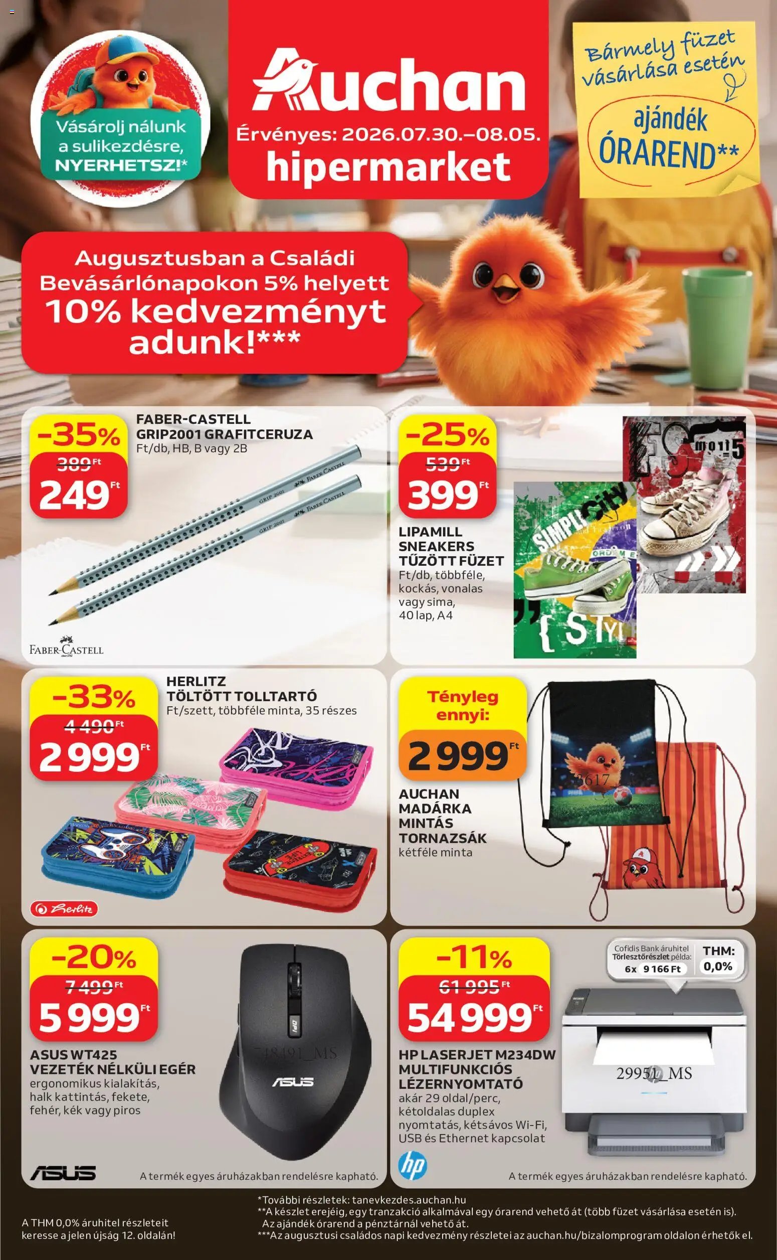 Auchan újság 2026.07.30. Auchan Iskolakezdés ajánlatok