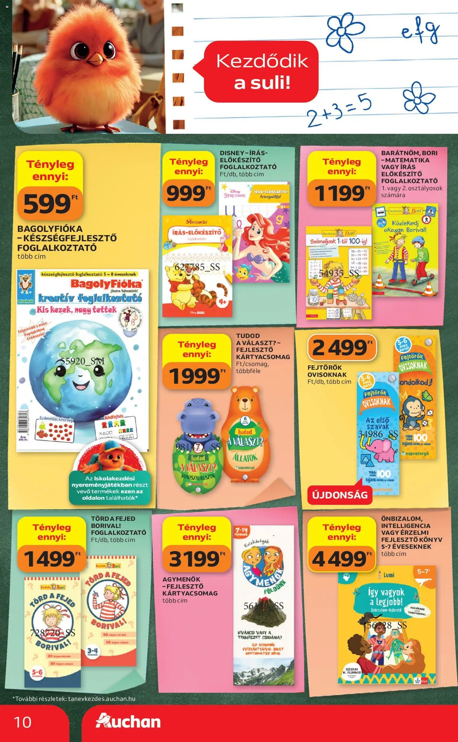 Auchan újság 2026.07.30. Auchan Iskolakezdés ajánlatok