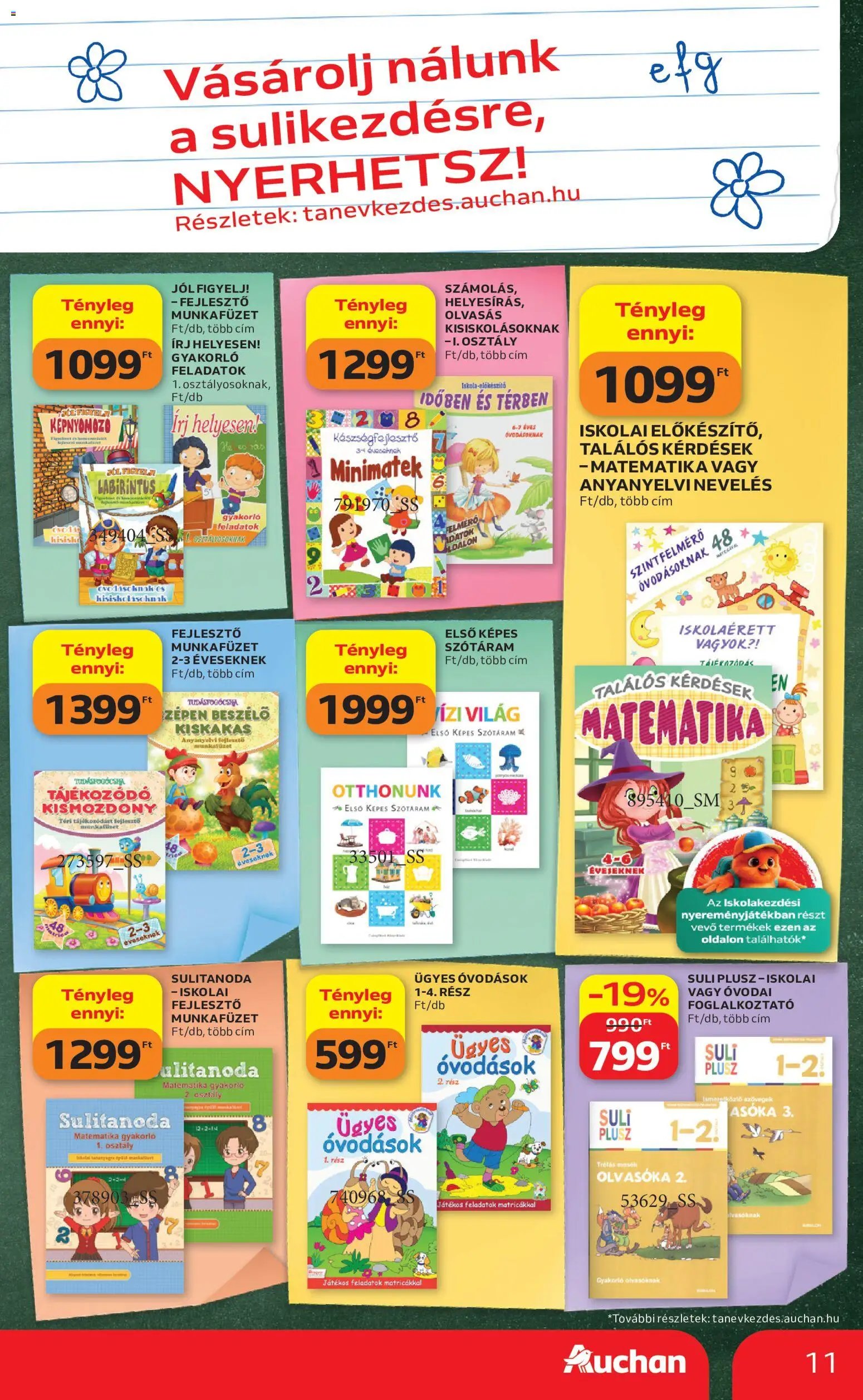 Auchan újság 2026.07.30. Auchan Iskolakezdés ajánlatok
