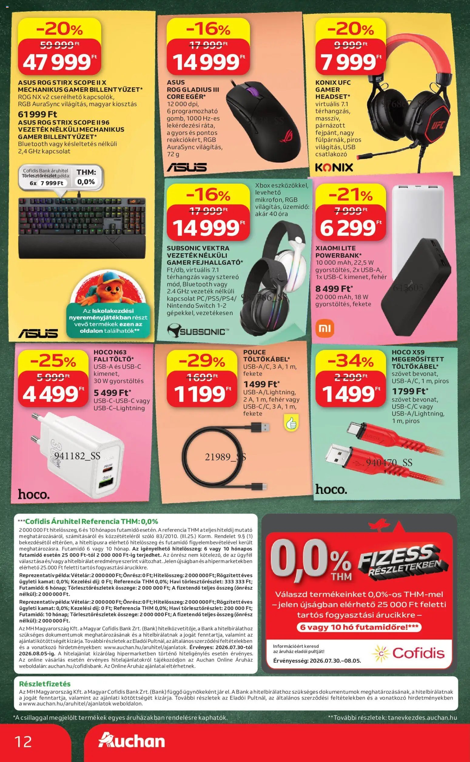 Auchan újság 2026.07.30. Auchan Iskolakezdés ajánlatok