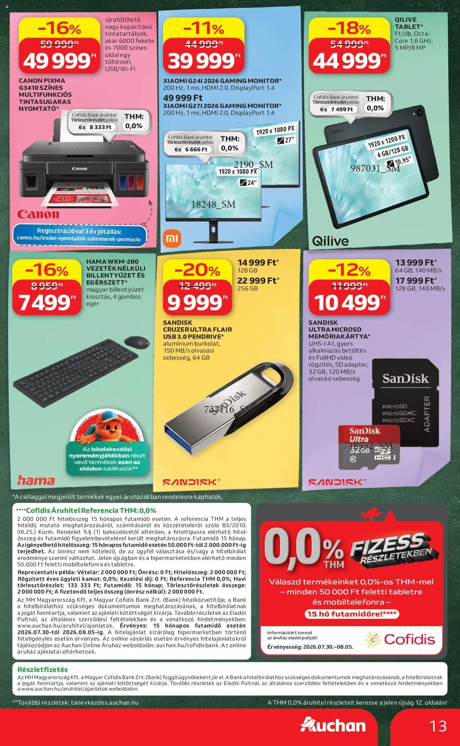 Auchan újság 2026.07.30. Auchan Iskolakezdés ajánlatok