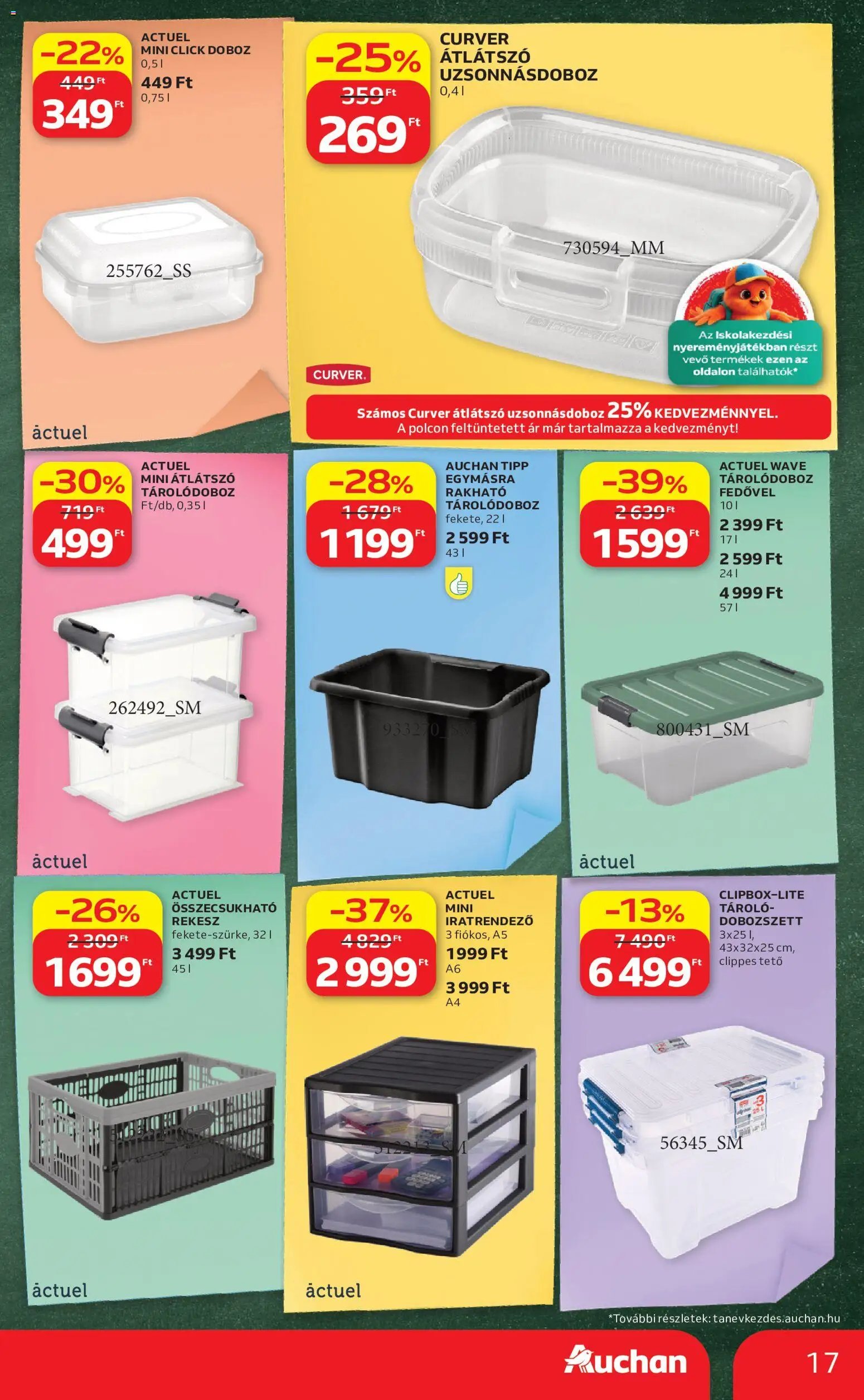 Auchan újság 2026.07.30. Auchan Iskolakezdés ajánlatok