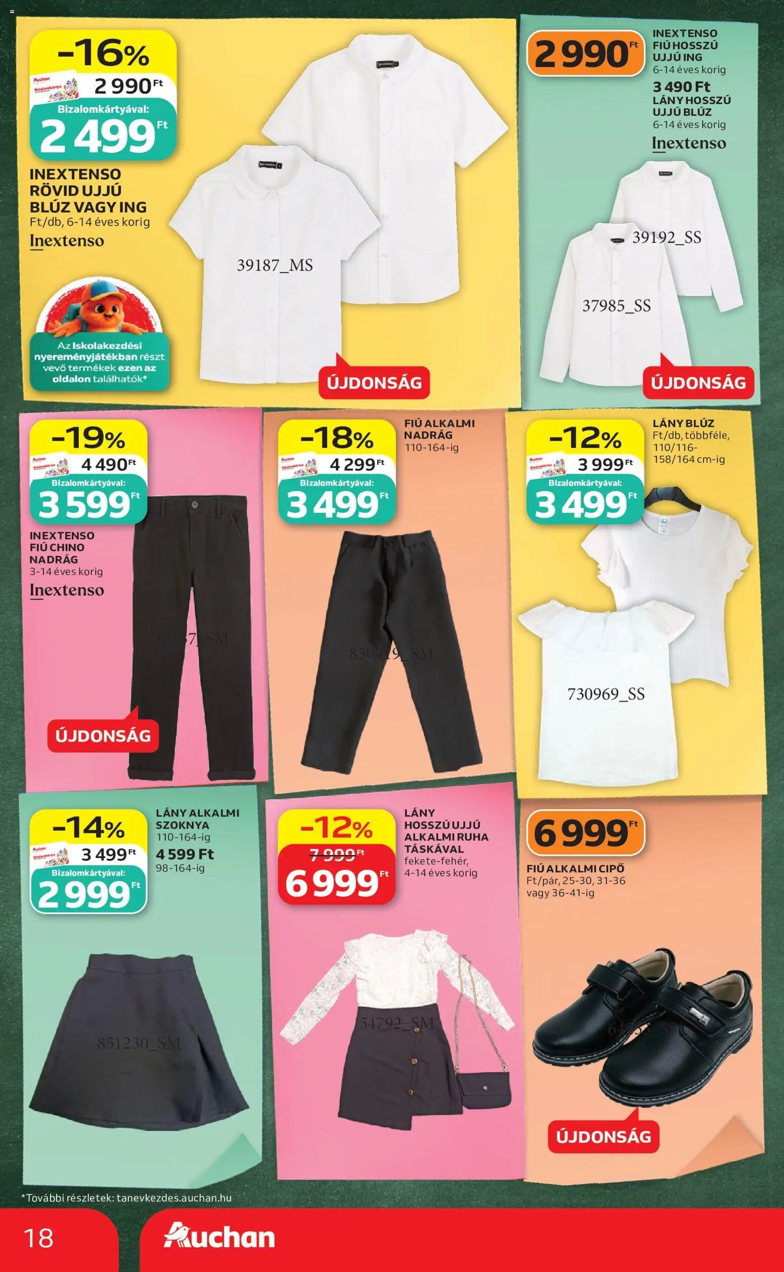 Auchan újság 2026.07.30. Auchan Iskolakezdés ajánlatok