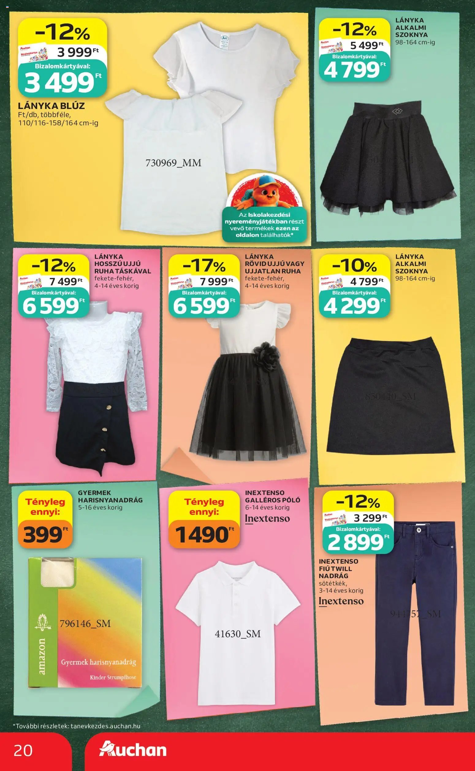 Auchan újság 2026.07.30. Auchan Iskolakezdés ajánlatok
