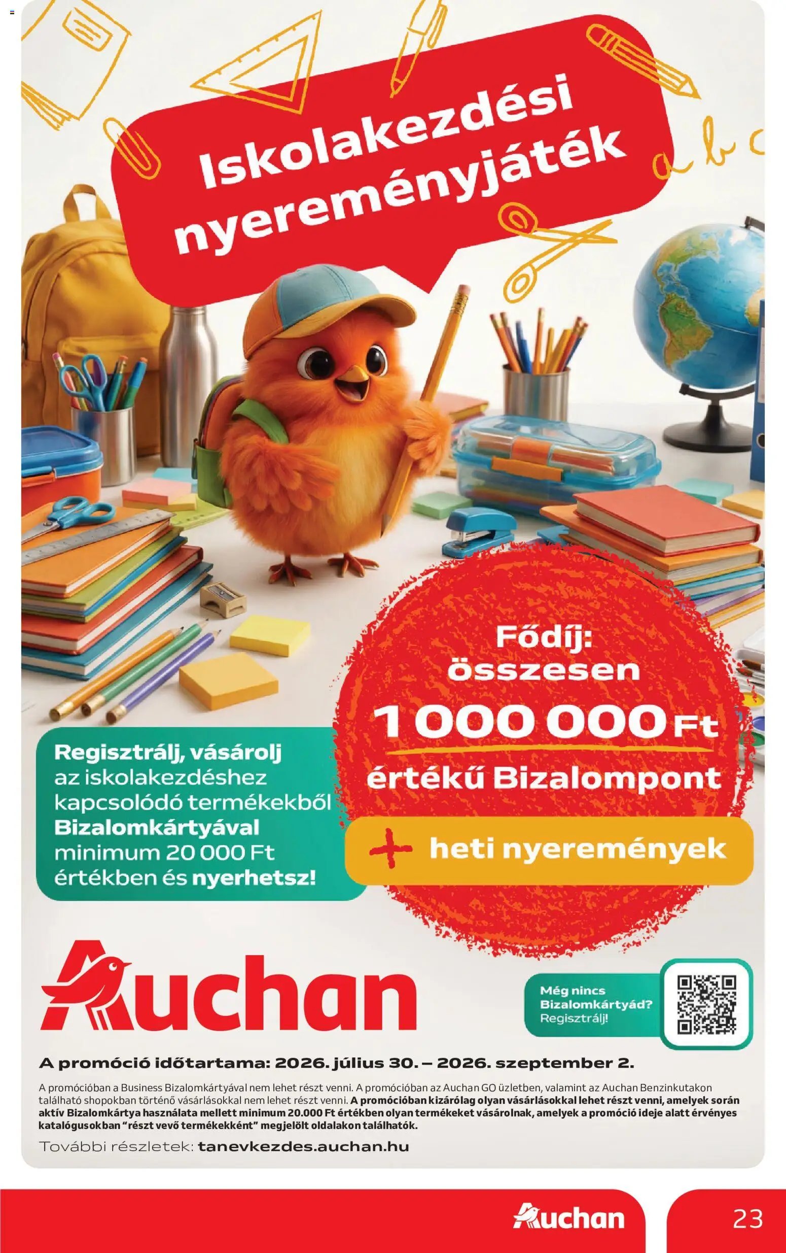 Auchan újság 2026.07.30. Auchan Iskolakezdés ajánlatok