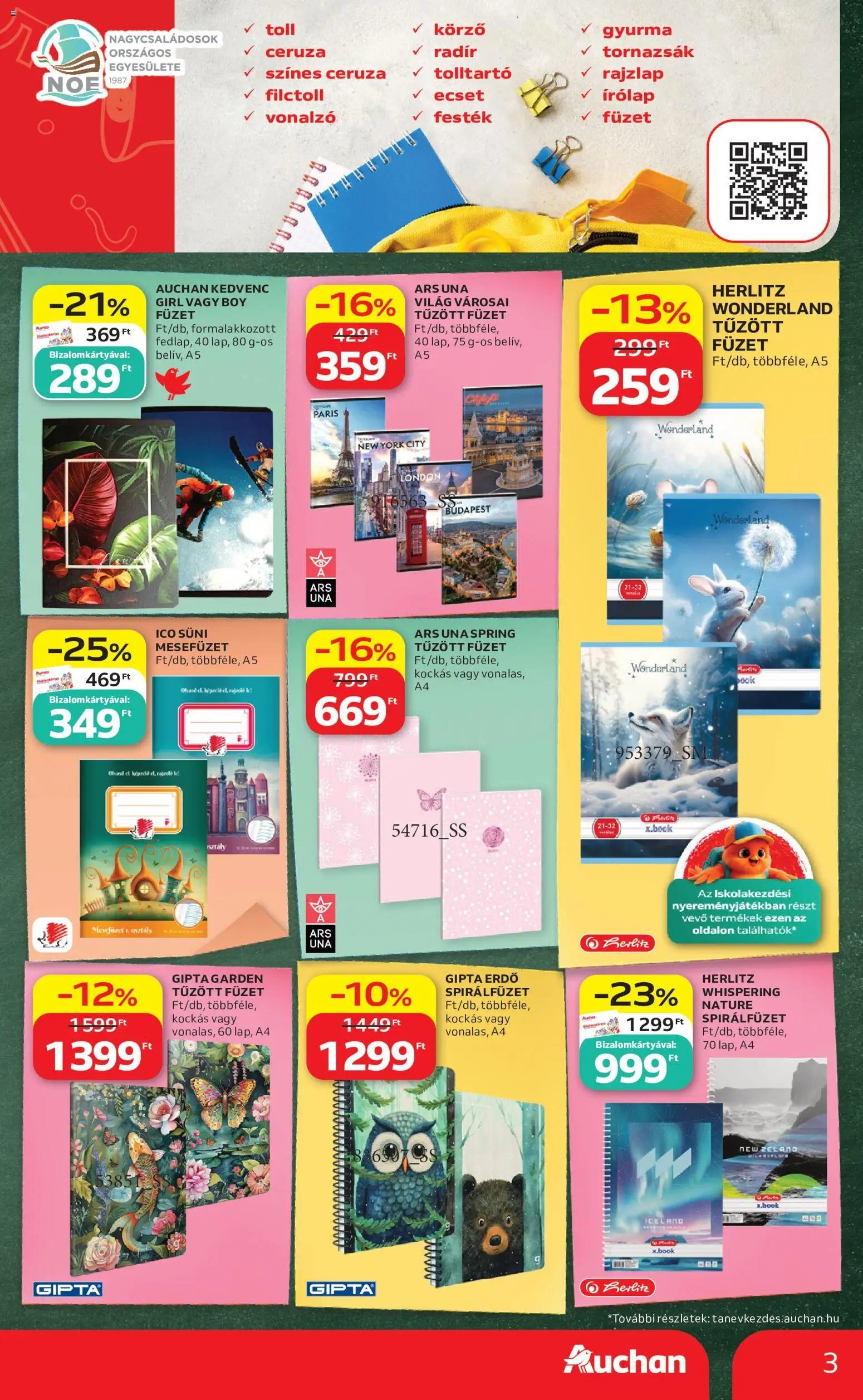 Auchan újság 2026.07.30. Auchan Iskolakezdés ajánlatok