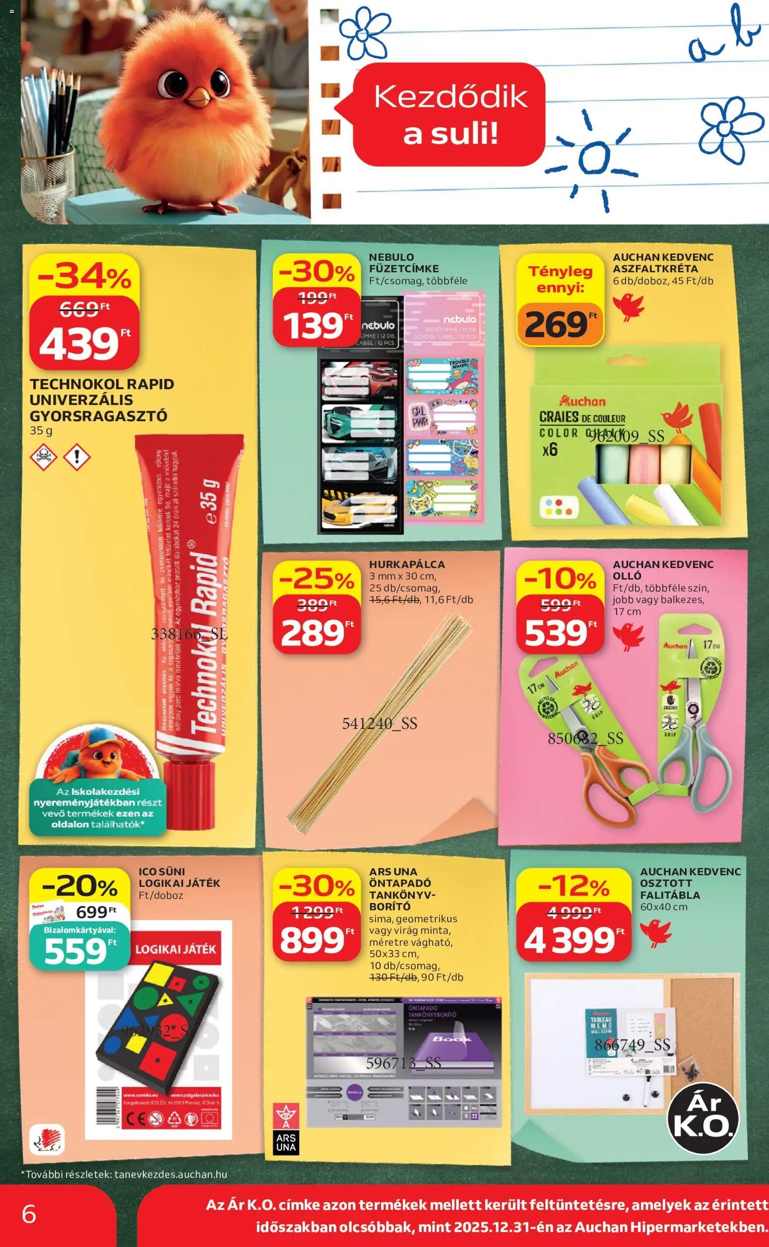 Auchan újság 2026.07.30. Auchan Iskolakezdés ajánlatok