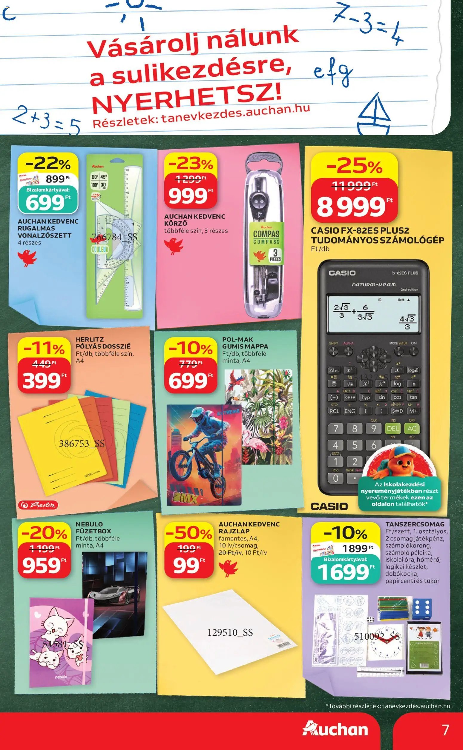 Auchan újság 2026.07.30. Auchan Iskolakezdés ajánlatok