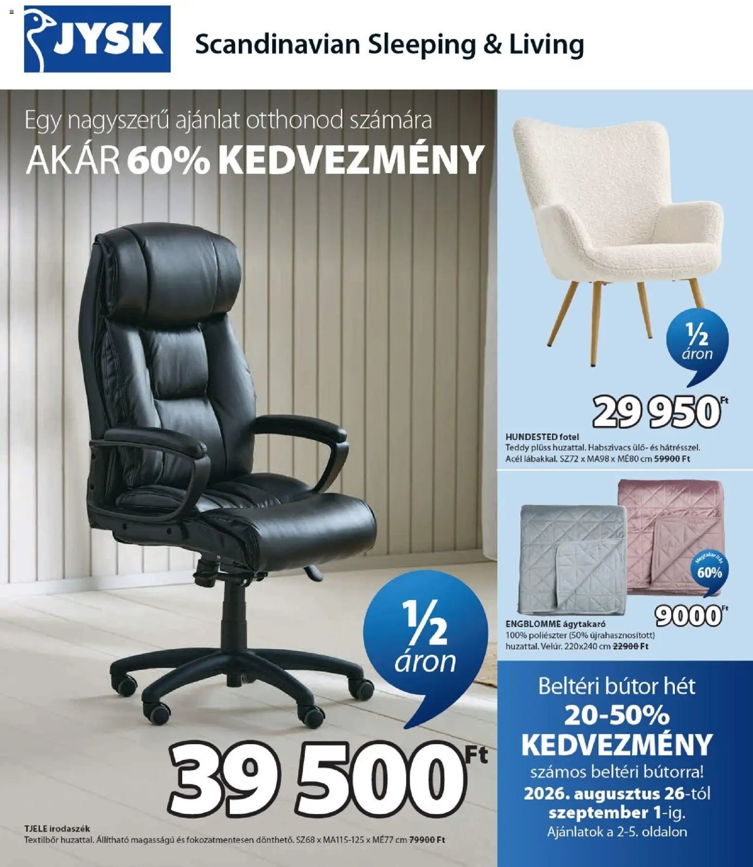 JYSK újság 2026.08.26. JYSK akciós újság