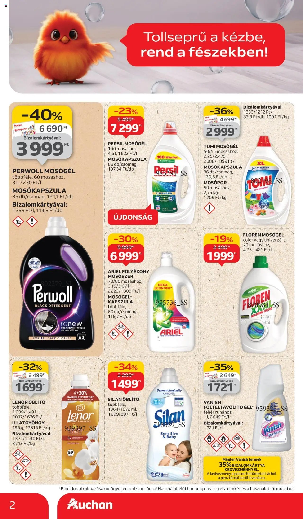 Auchan újság 2025.09.11. Hipermarket takarítószer ajánlataink (2025-09-11 - 2025-10-01)