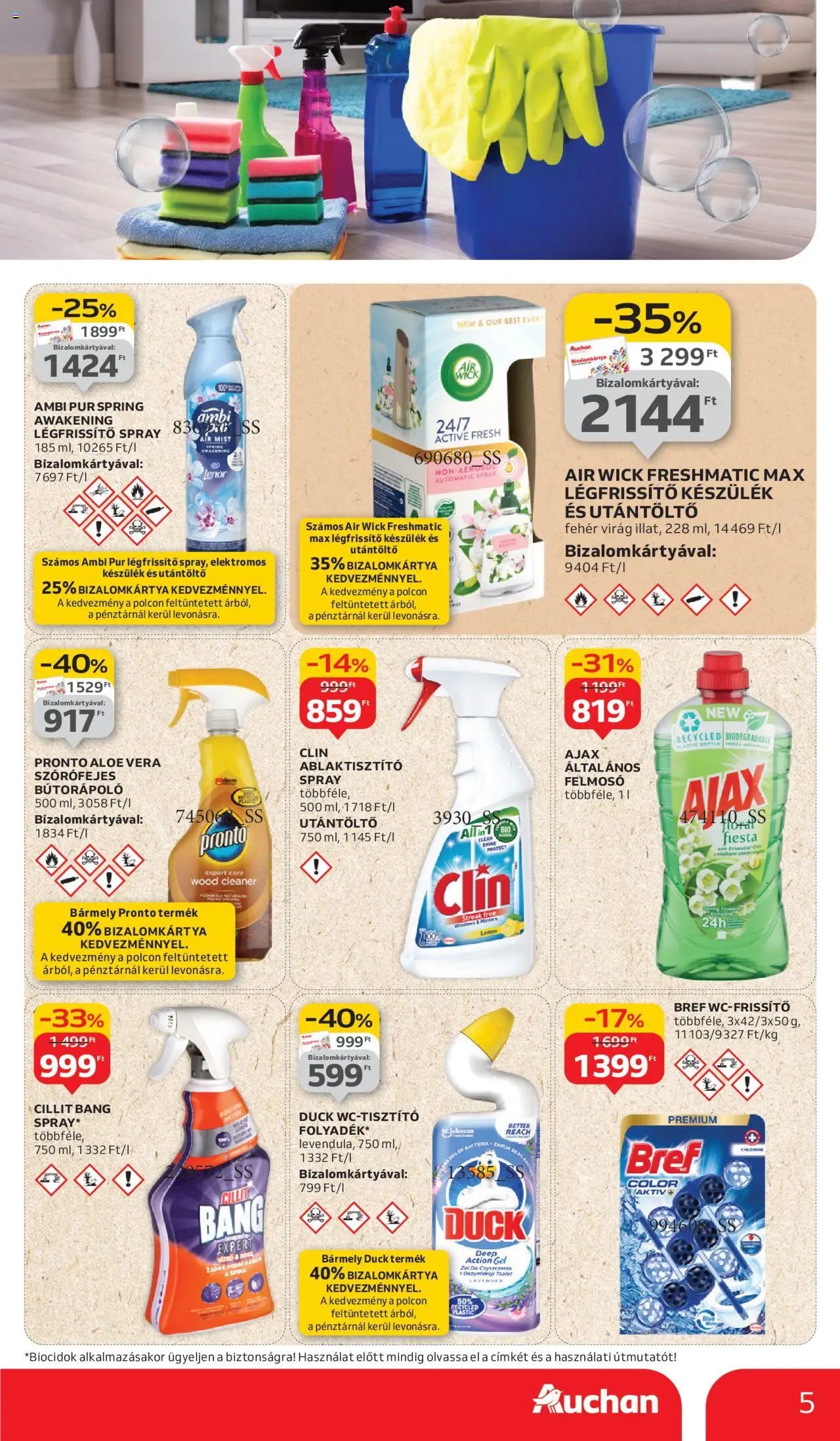 Auchan újság 2025.09.11. Hipermarket takarítószer ajánlataink (2025-09-11 - 2025-10-01)