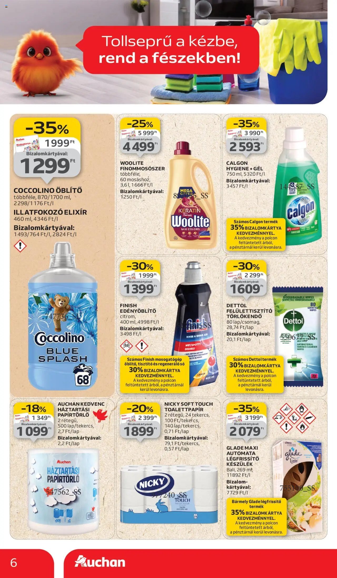 Auchan újság 2025.09.11. Hipermarket takarítószer ajánlataink (2025-09-11 - 2025-10-01)