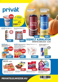 PRIVÁT akciós újság 2026.10.29. - lapozható formában szórólap ✳️