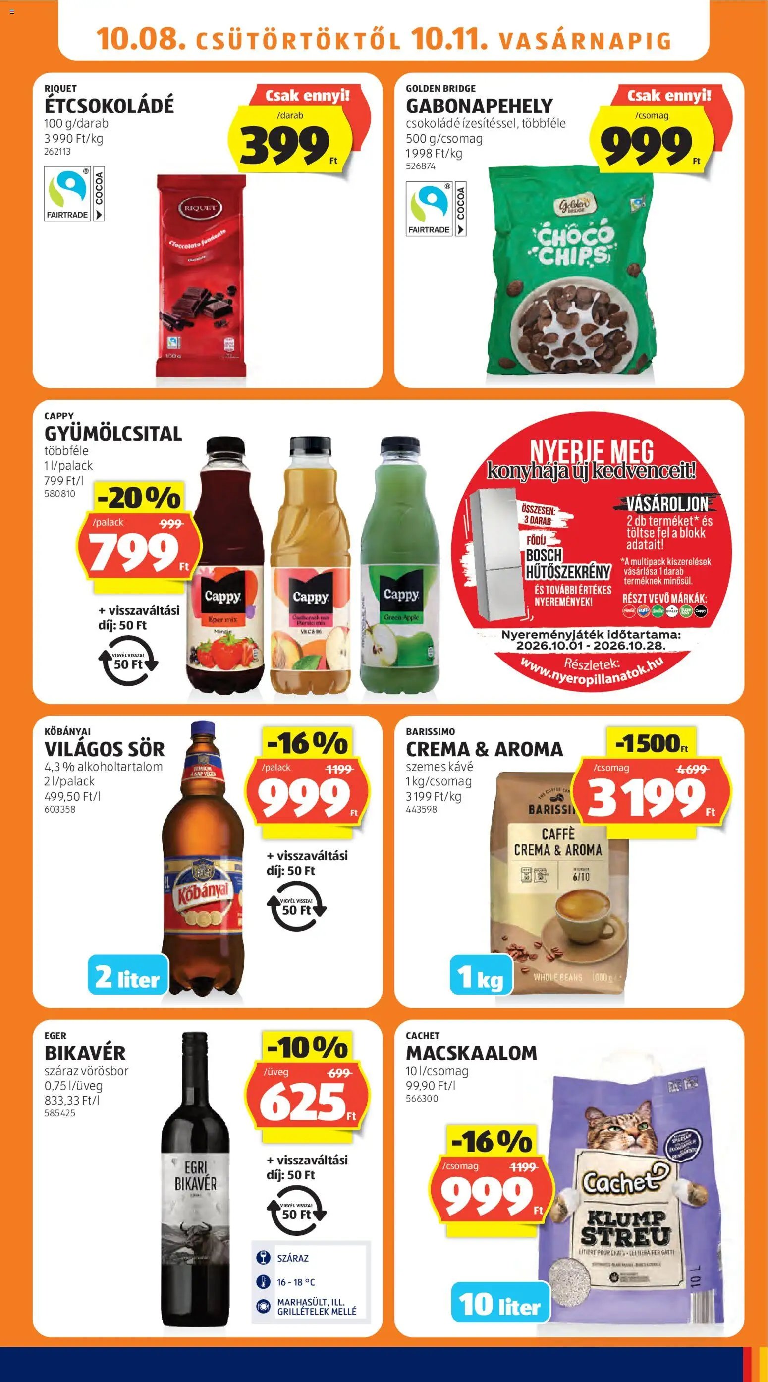 Aldi újság 2026.10.08. Aldi akciós újság