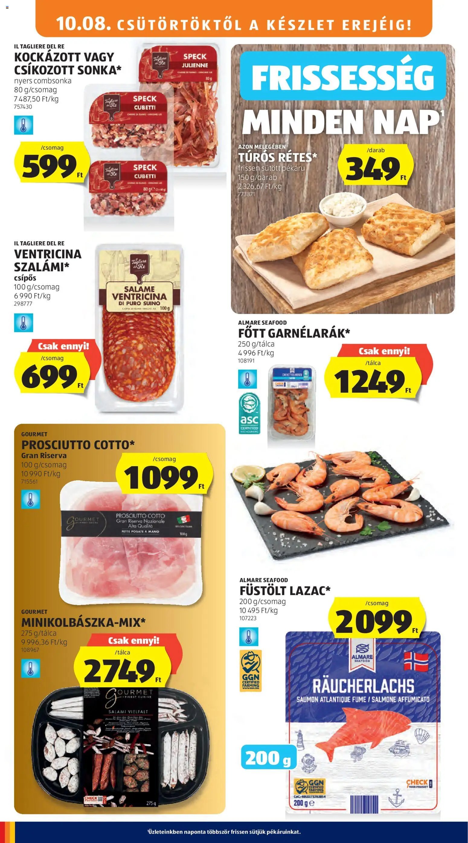 Aldi újság 2026.10.08. Aldi akciós újság