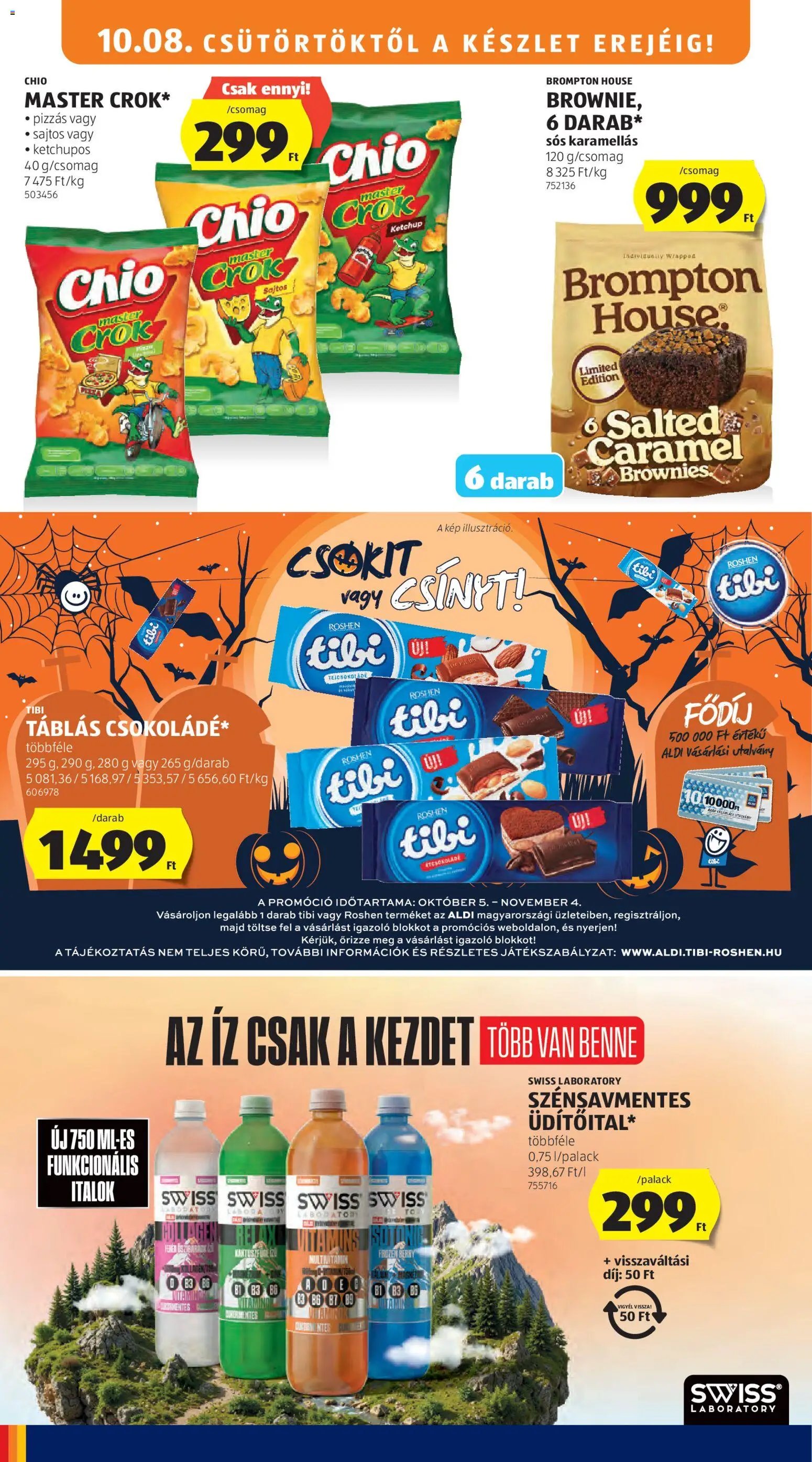 Aldi újság 2026.10.08. Aldi akciós újság