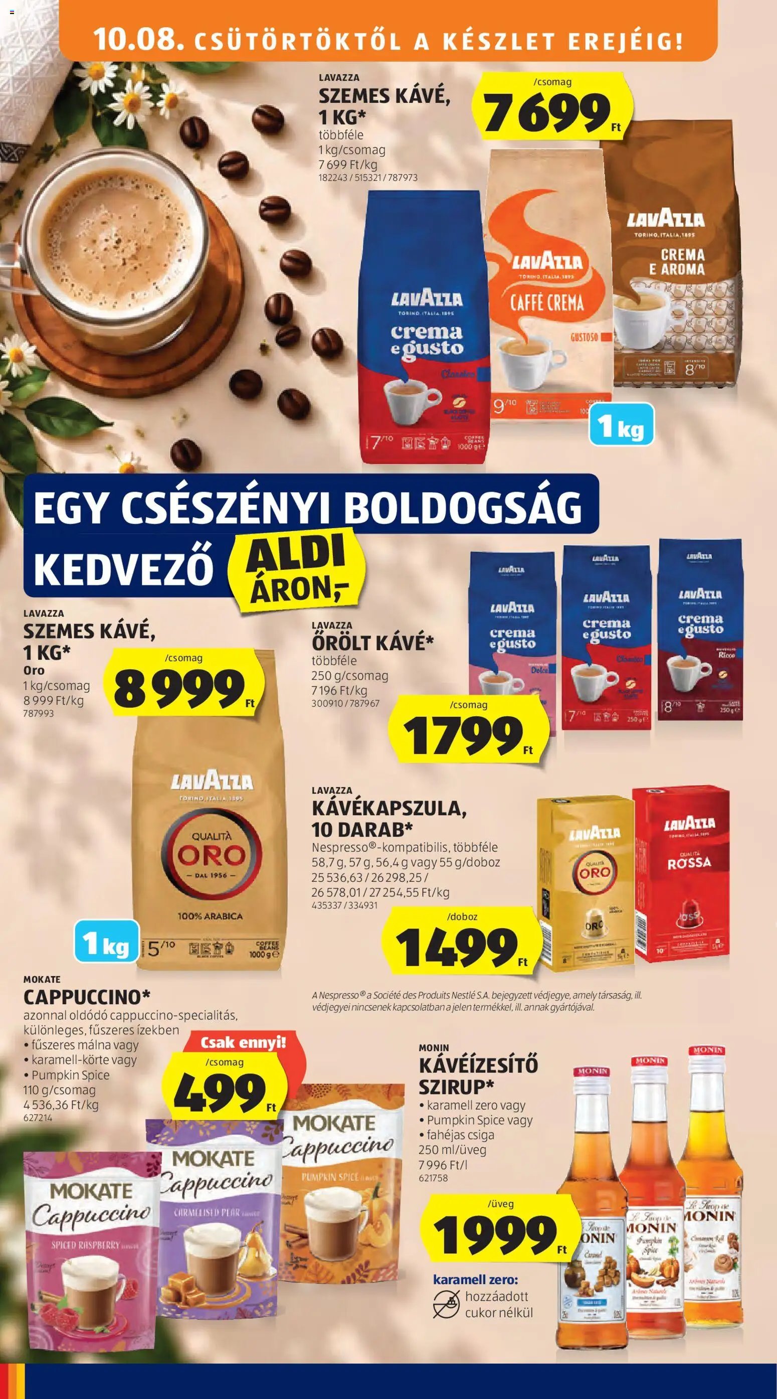 Aldi újság 2026.10.08. Aldi akciós újság