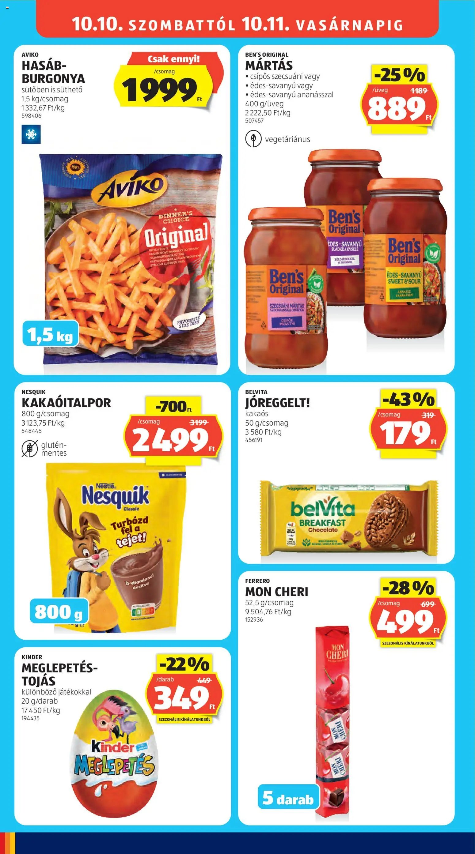 Aldi újság 2026.10.08. Aldi akciós újság