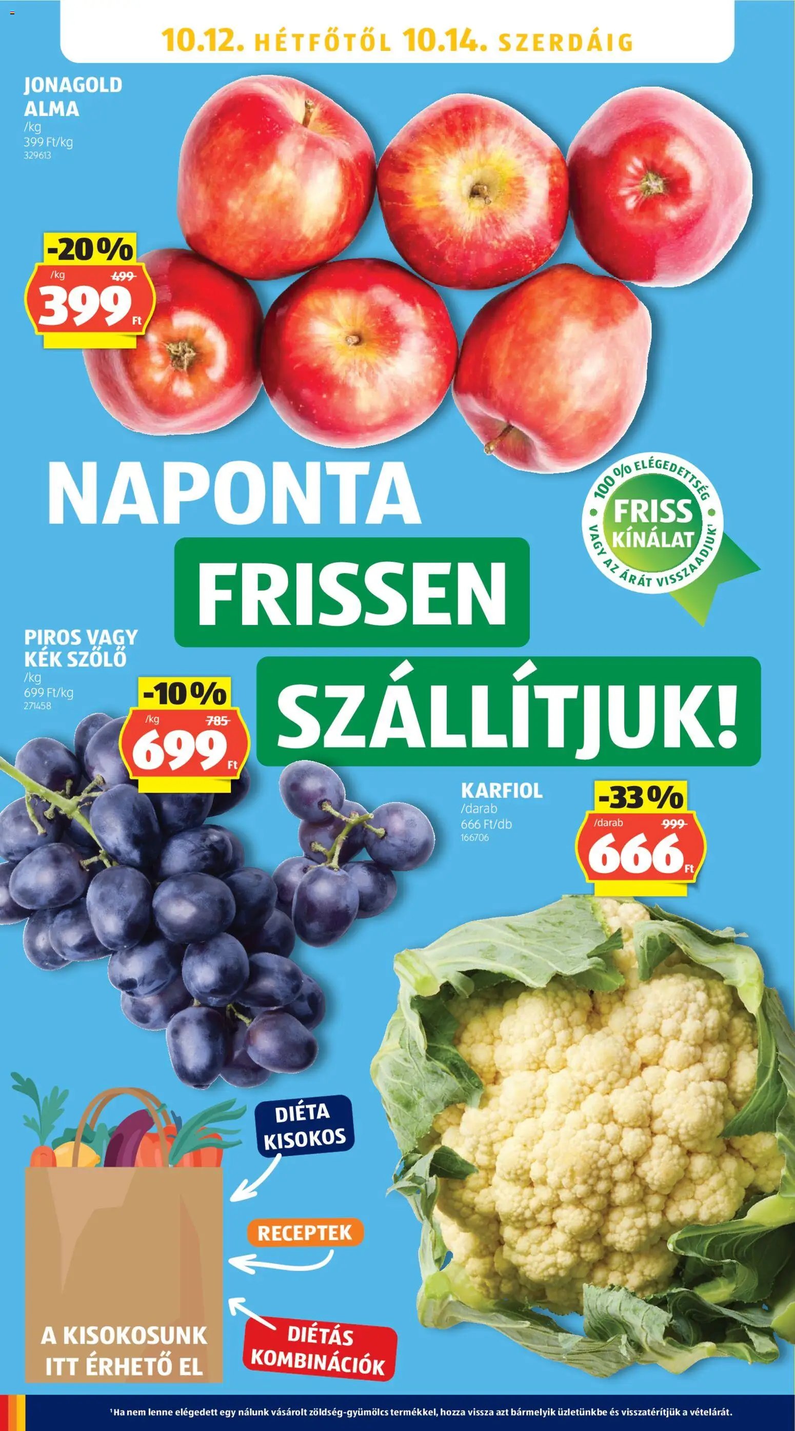 Aldi újság 2026.10.08. Aldi akciós újság