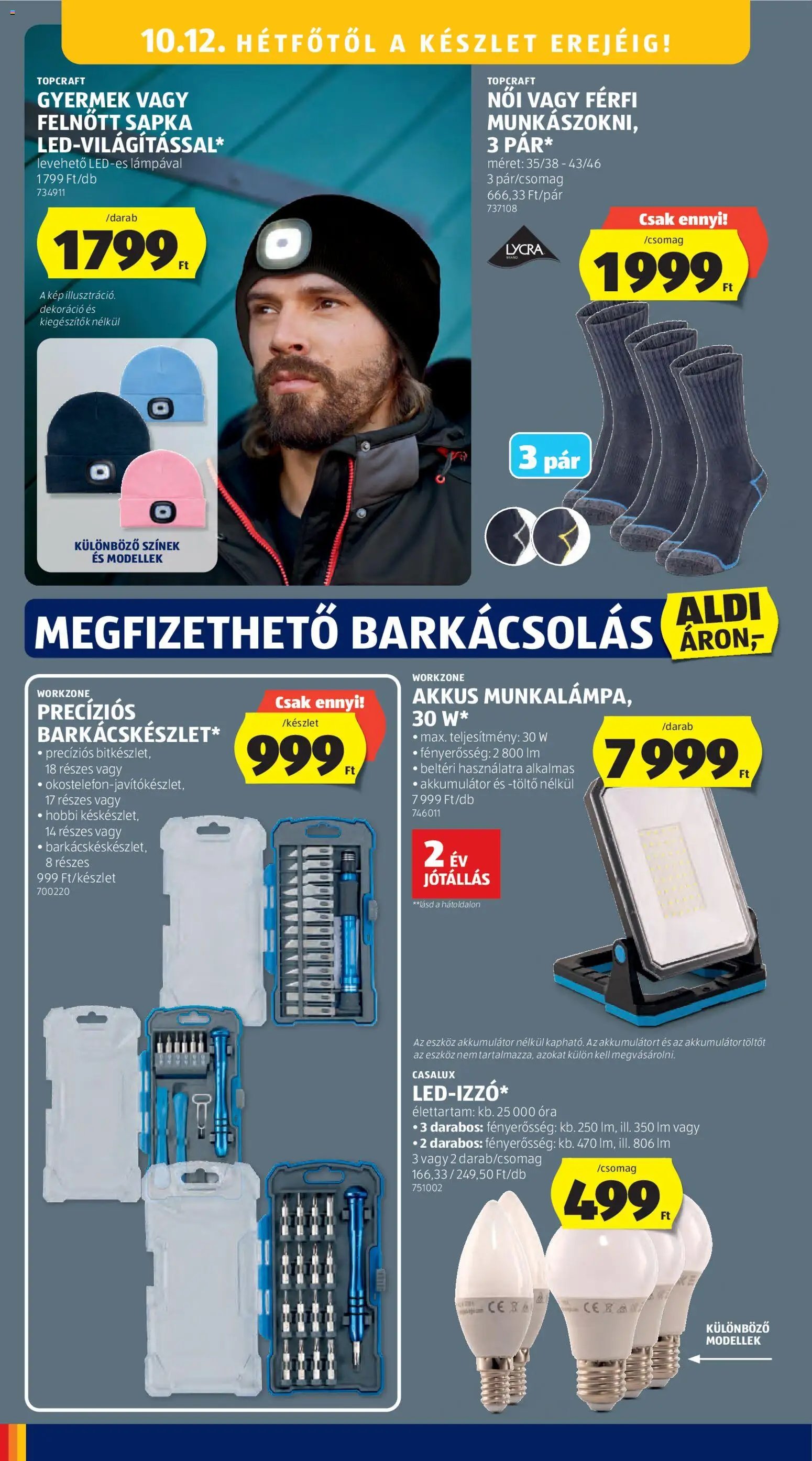 Aldi újság 2026.10.08. Aldi akciós újság