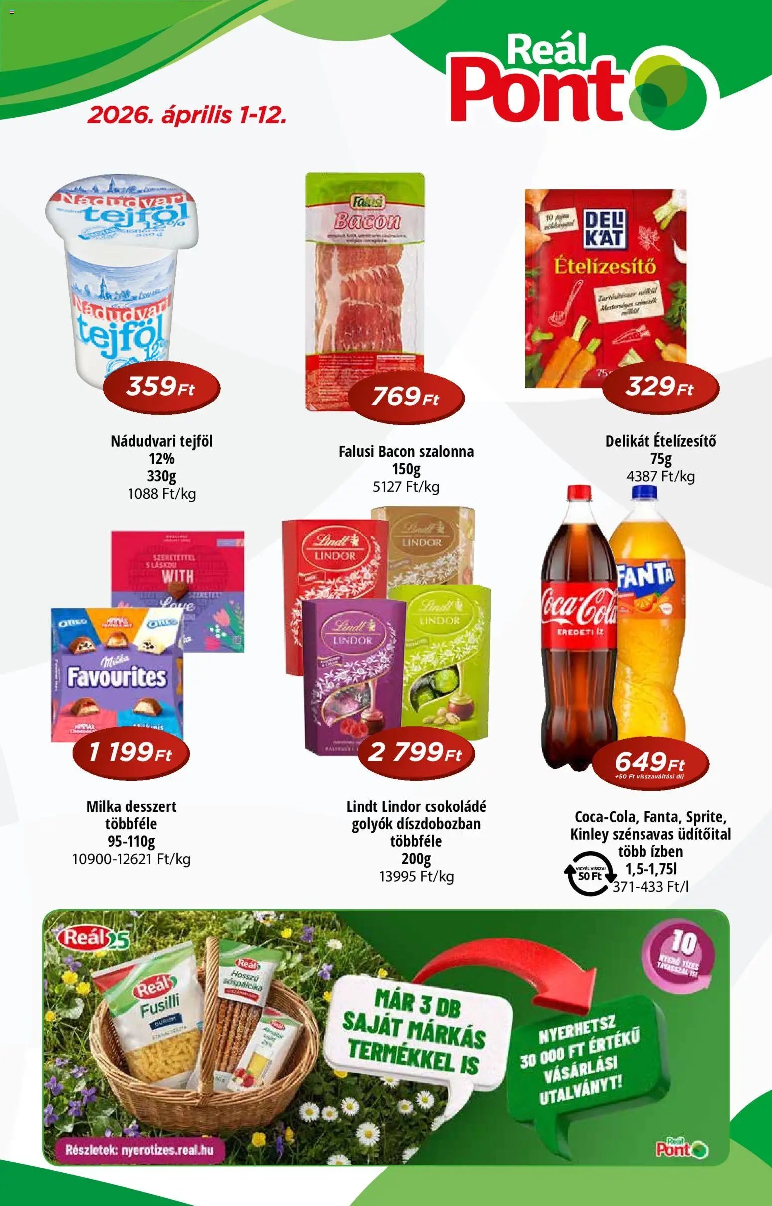Reál újság 2026.04.01. Reál Pont akciós újság (2026-04-01 - 2026-04-12)