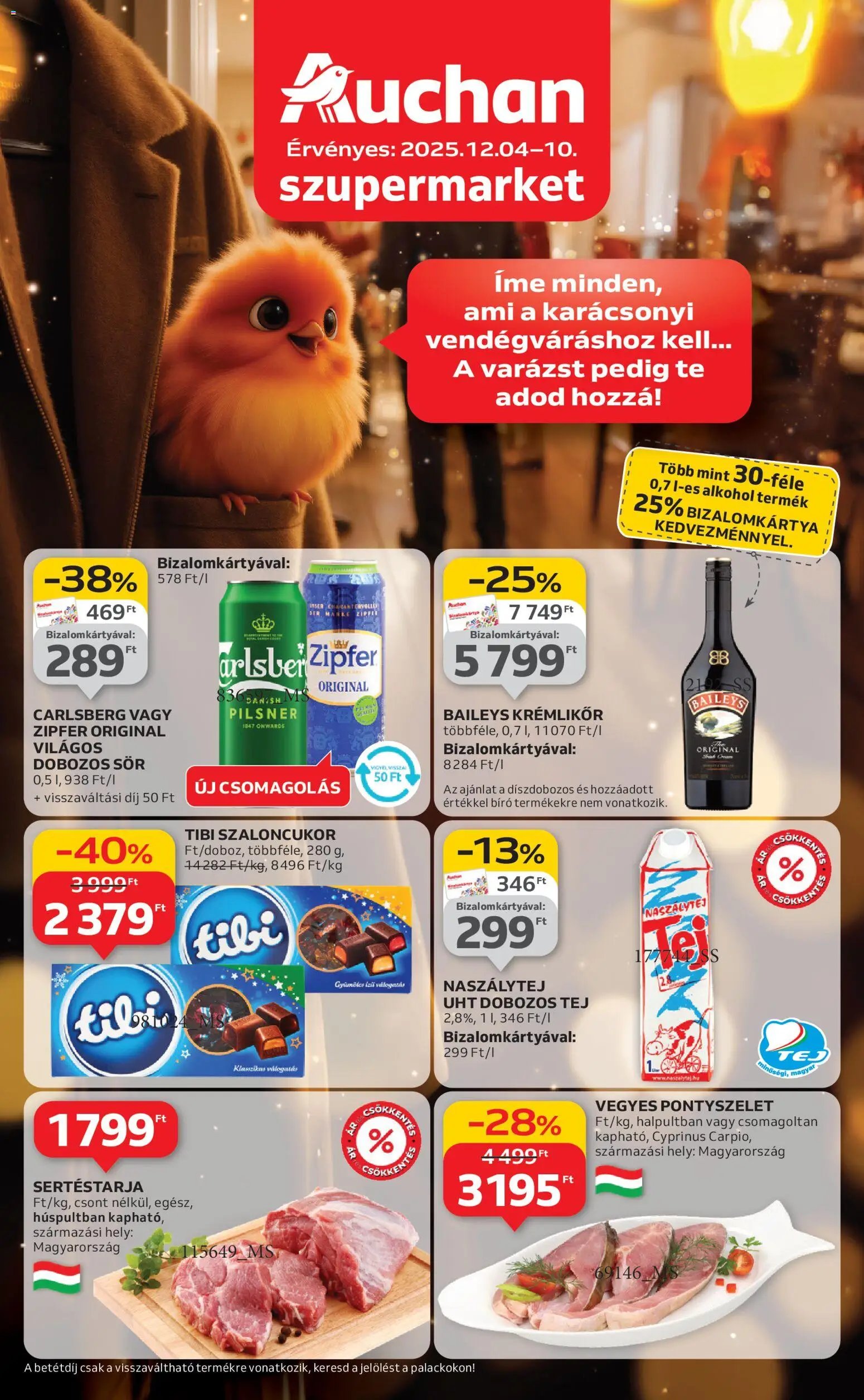 Auchan újság 2025.12.04. Szupermarket akciós újság (2025-12-04 - 2025-12-10)