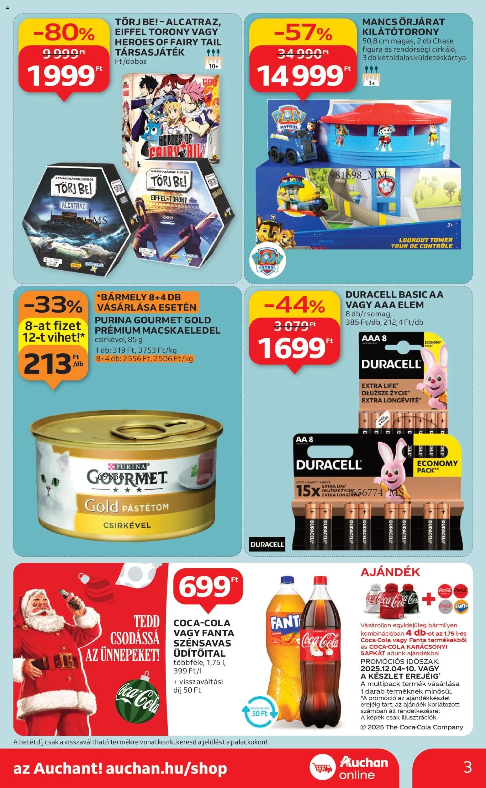 Auchan újság 2025.12.04. Szupermarket akciós újság (2025-12-04 - 2025-12-10)