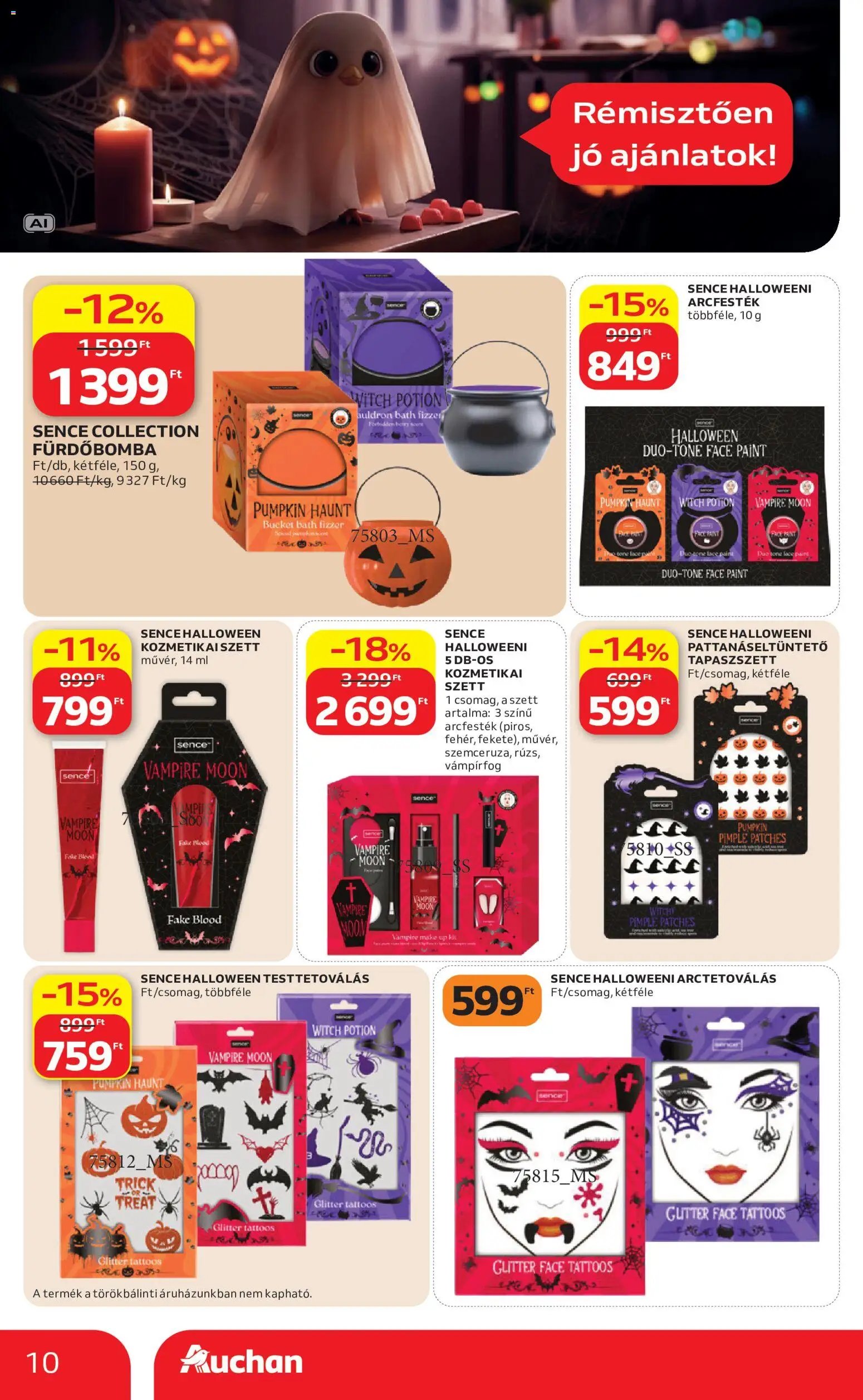 Auchan újság 2026.10.01. Auchan Halloweeni ajánlatok