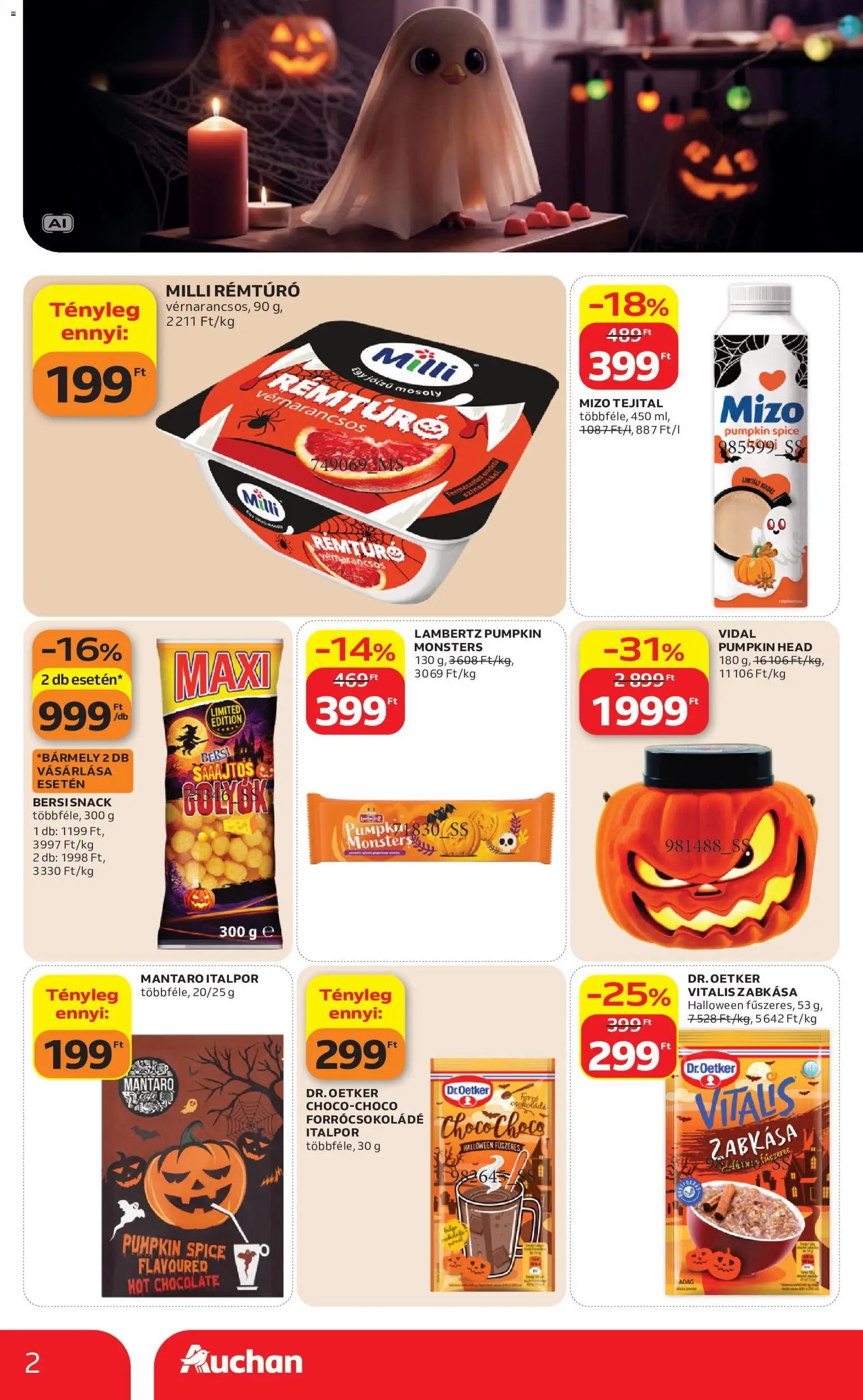 Auchan újság 2026.10.01. Auchan Halloweeni ajánlatok