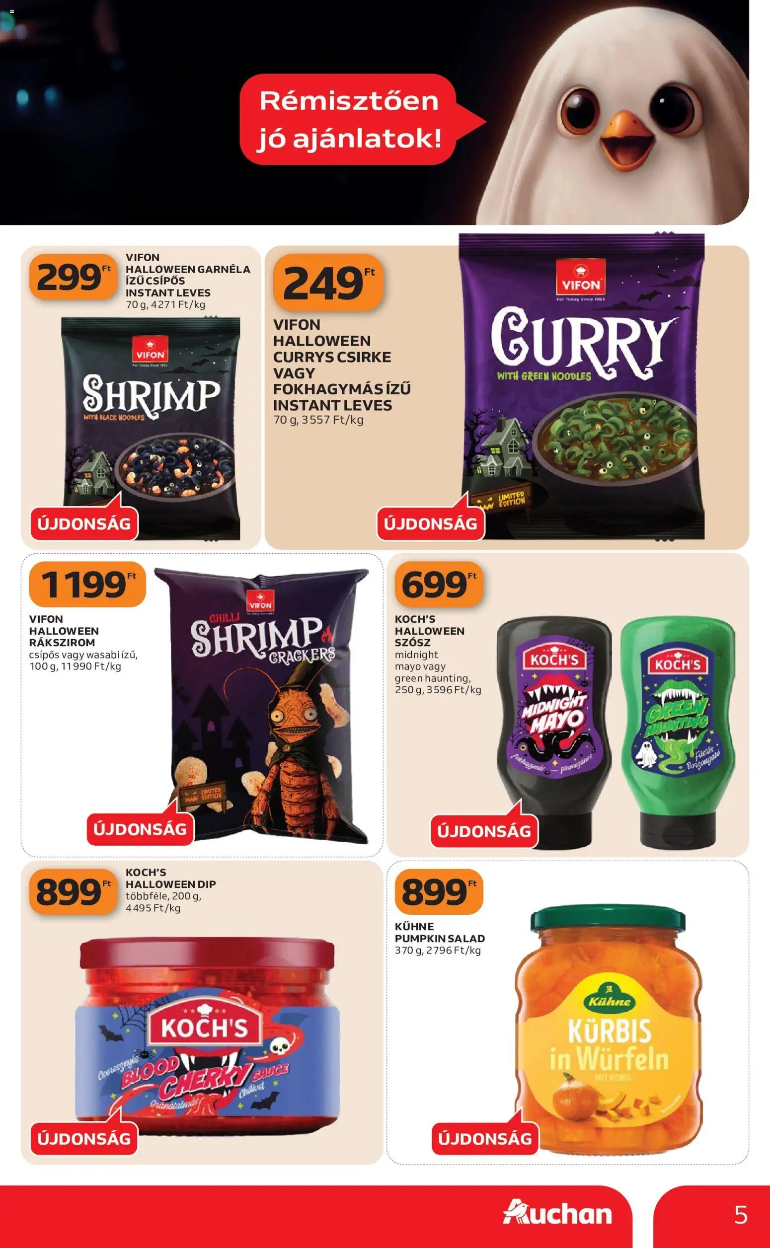 Auchan újság 2026.10.01. Auchan Halloweeni ajánlatok