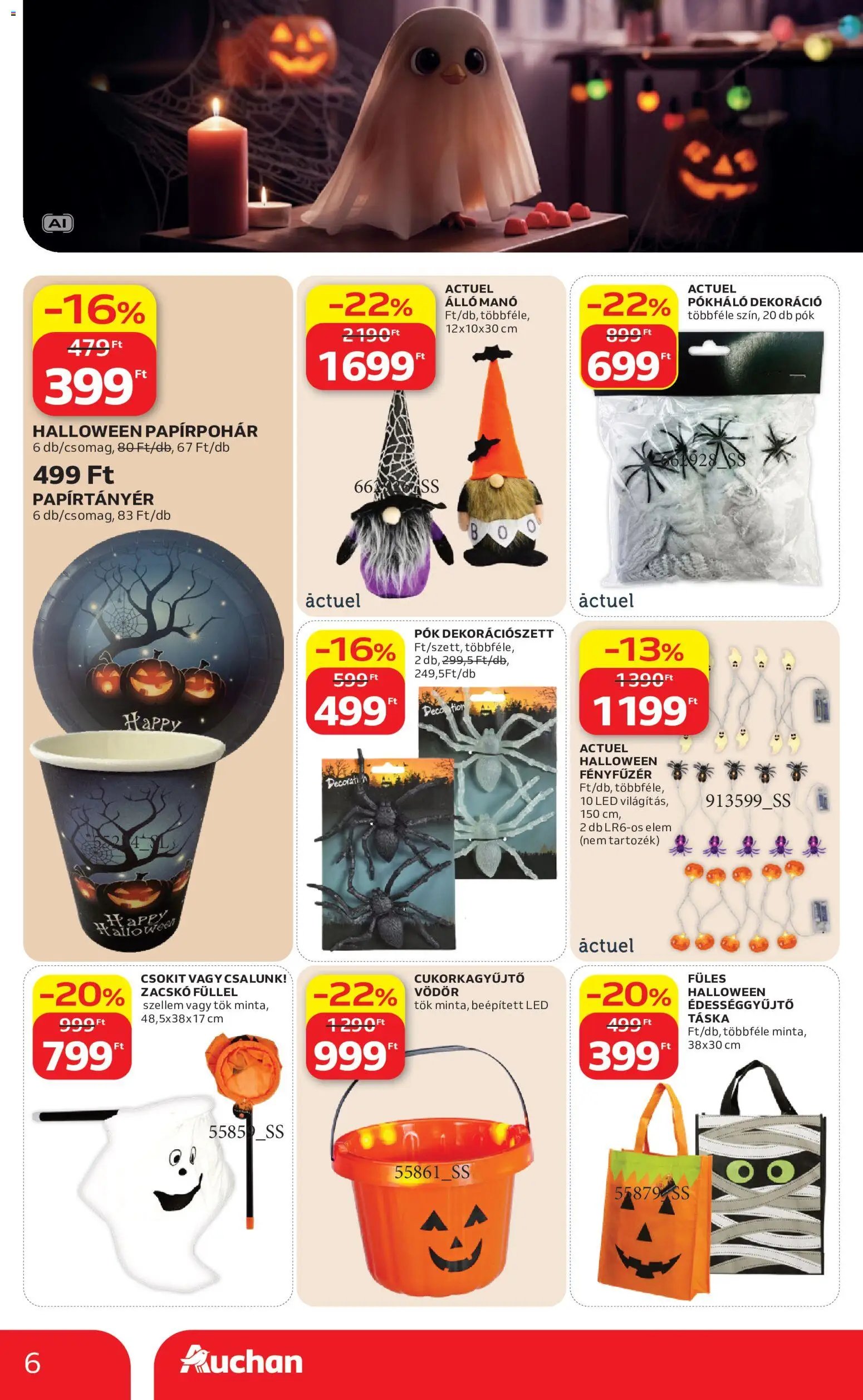 Auchan újság 2026.10.01. Auchan Halloweeni ajánlatok