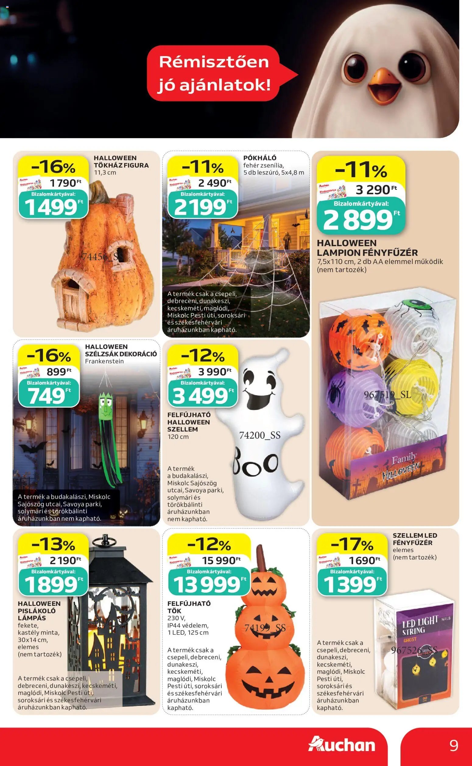 Auchan újság 2026.10.01. Auchan Halloweeni ajánlatok