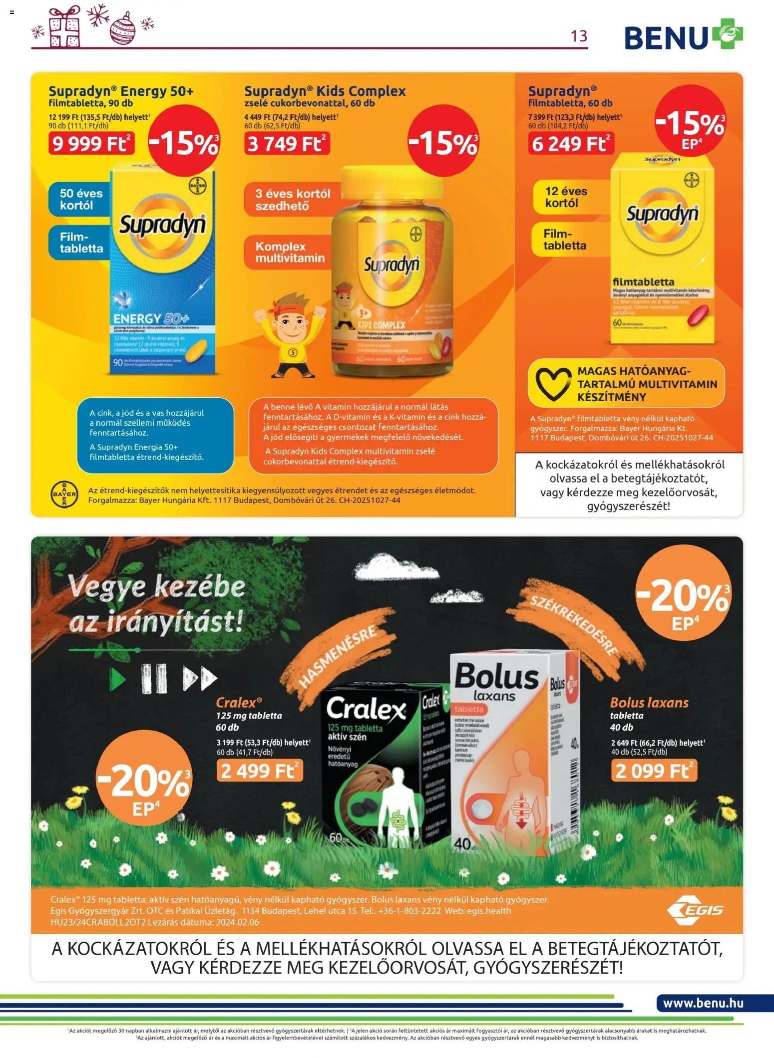 BENU Gyógyszertárak újság 2025.12.01. Akciós újság BENU Gyógyszertárak (2025-12-01 - 2025-12-31)