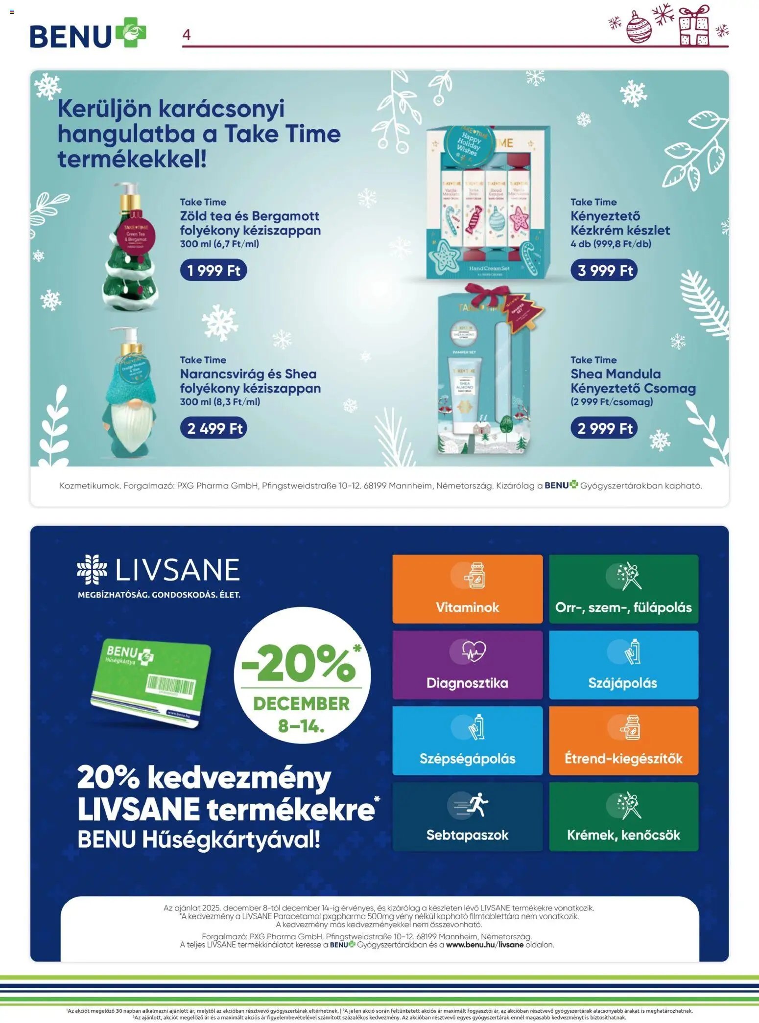 BENU Gyógyszertárak újság 2025.12.01. Akciós újság BENU Gyógyszertárak (2025-12-01 - 2025-12-31)