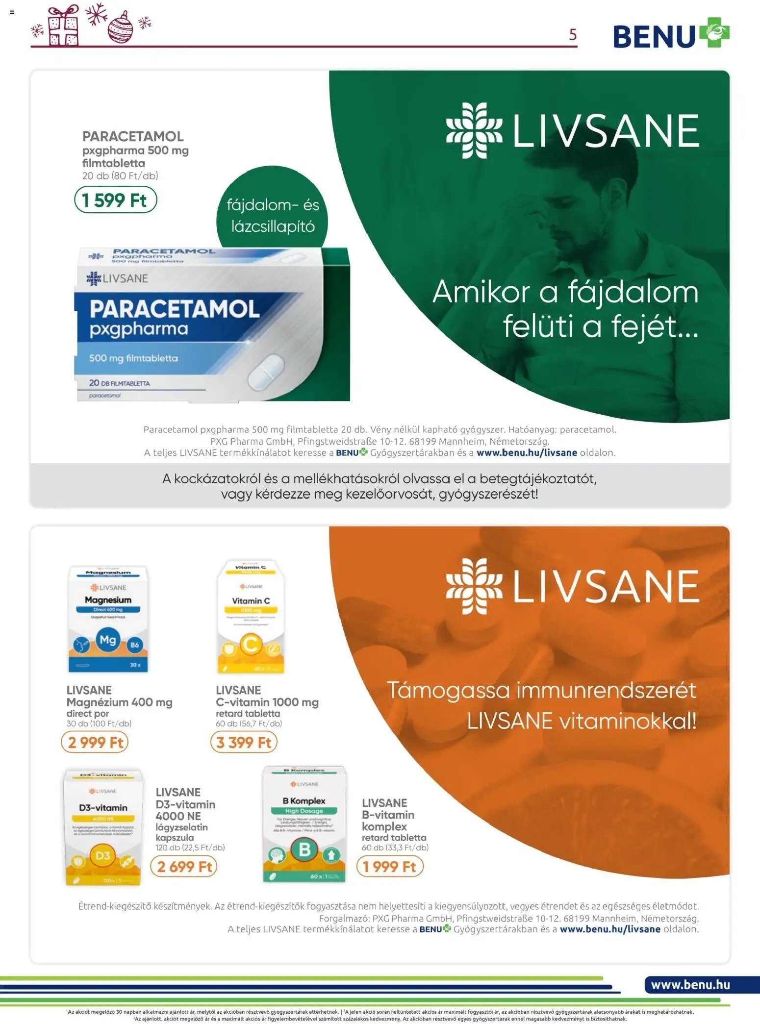 BENU Gyógyszertárak újság 2025.12.01. Akciós újság BENU Gyógyszertárak (2025-12-01 - 2025-12-31)