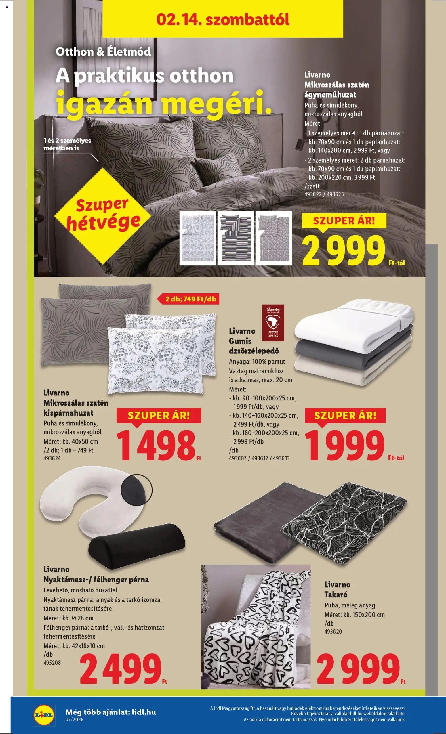 Lidl újság 2026.02.12. Nonfood kínálatunk (2026-02-12 - 2026-02-18)