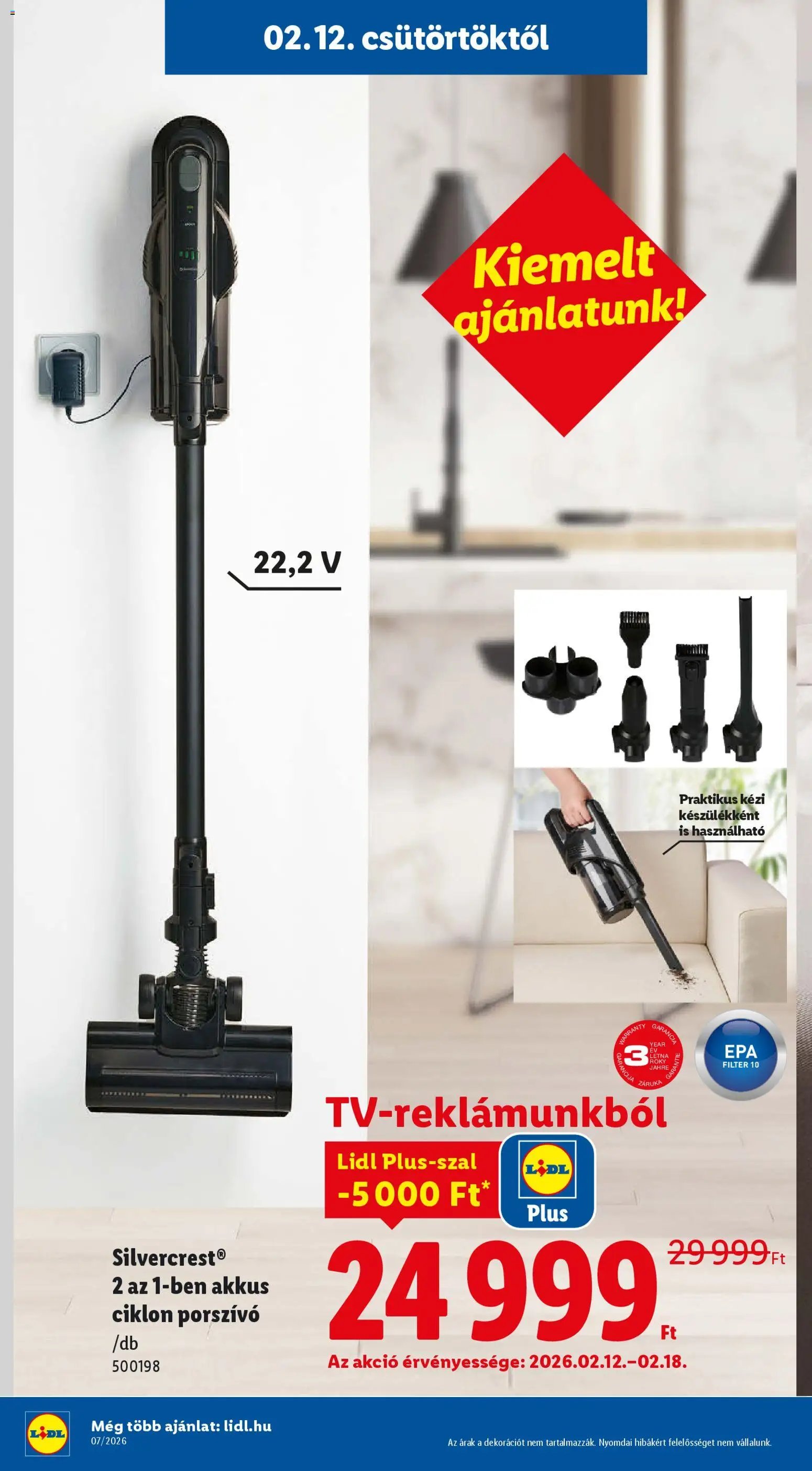 Lidl újság 2026.02.12. Nonfood kínálatunk (2026-02-12 - 2026-02-18)