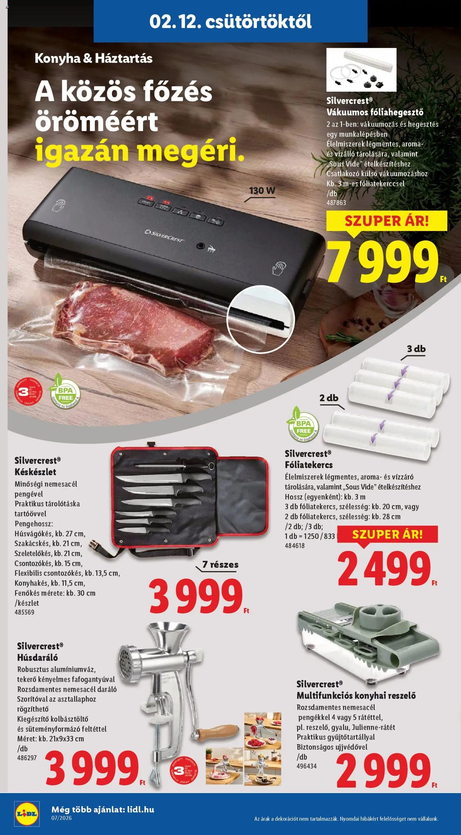 Lidl újság 2026.02.12. Nonfood kínálatunk (2026-02-12 - 2026-02-18)